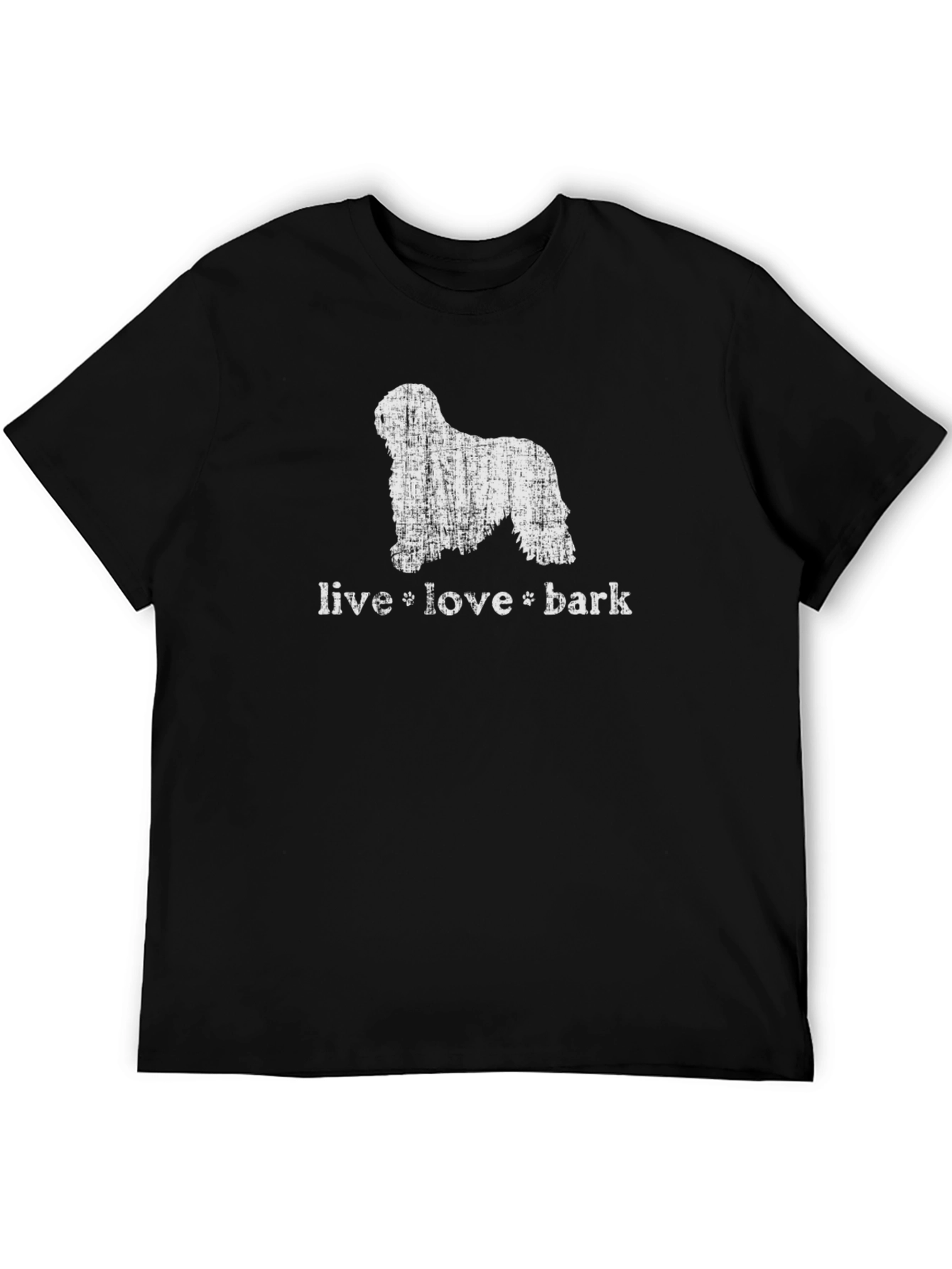Live Love Bark T-Shirt Distressed Dog Graphic Tee