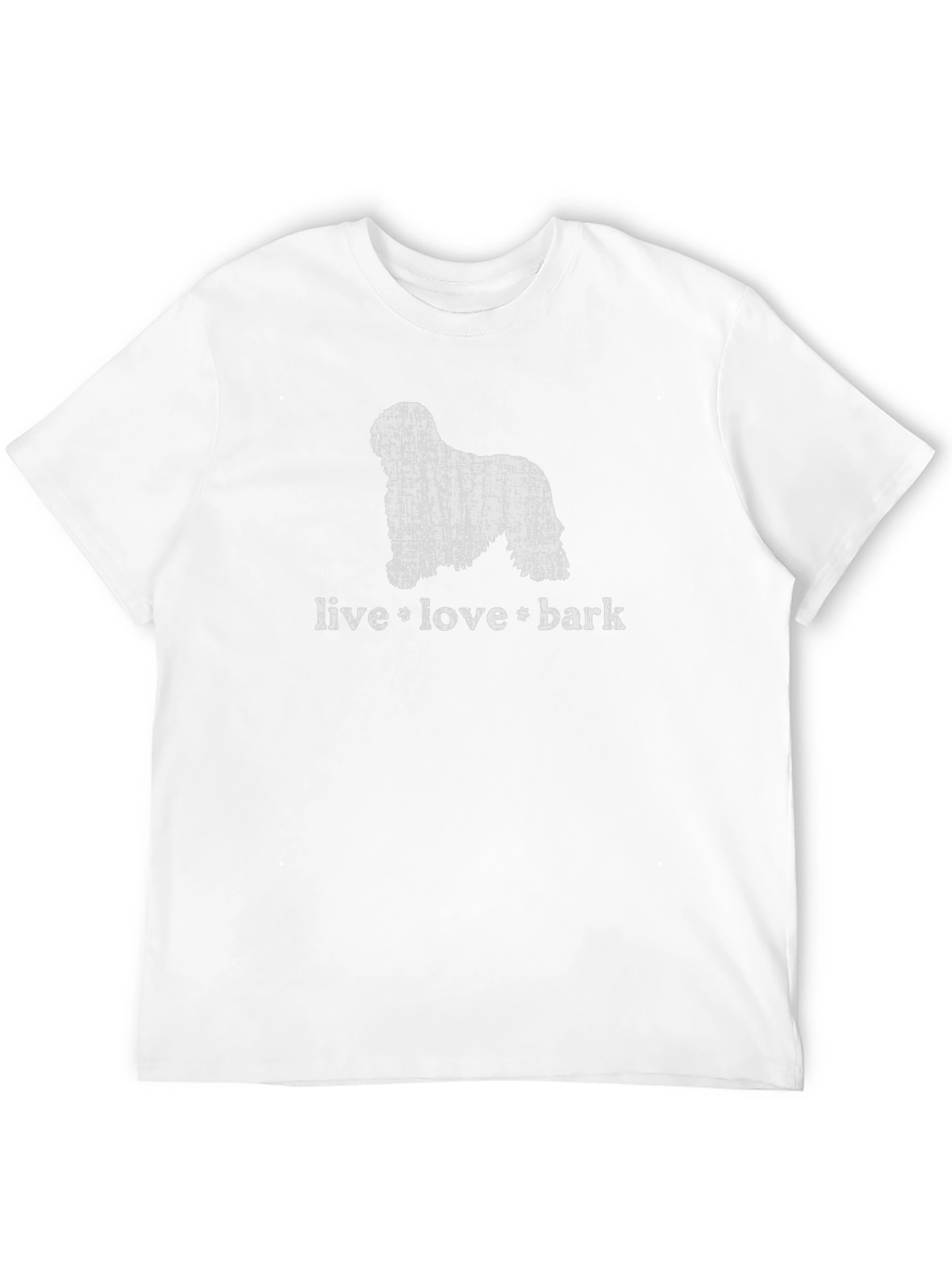 Live Love Bark T-Shirt Distressed Dog Graphic Tee