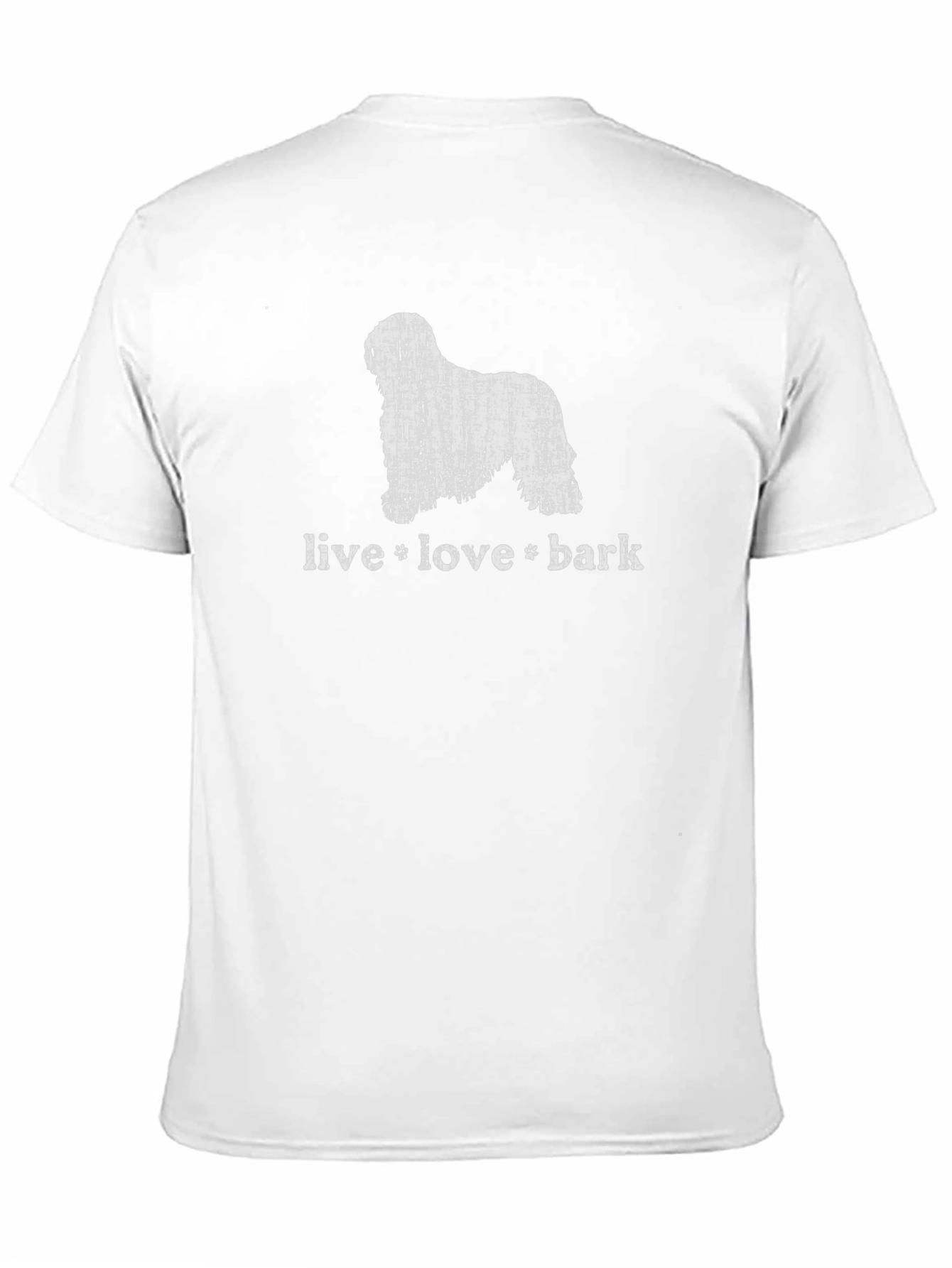 Live Love Bark T-Shirt Distressed Dog Graphic Tee