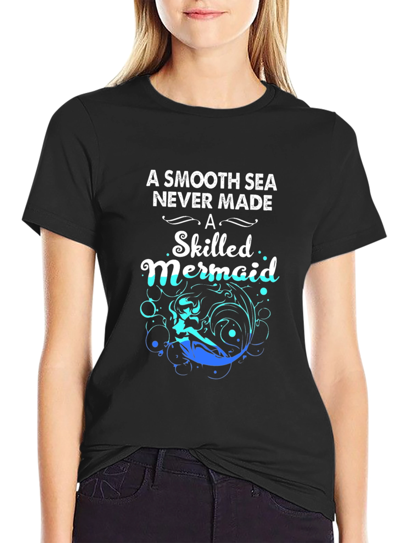 Skilled Mermaid Graphic T-Shirt - Motivational Tee