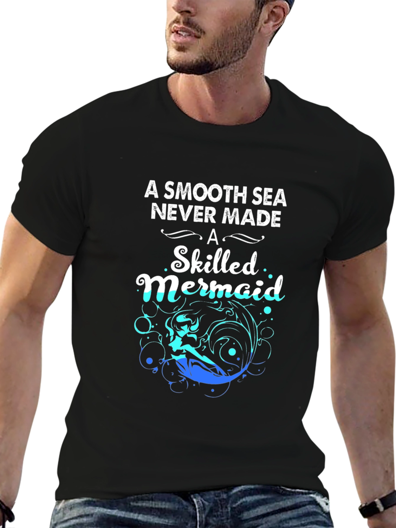 Skilled Mermaid Graphic T-Shirt - Motivational Tee