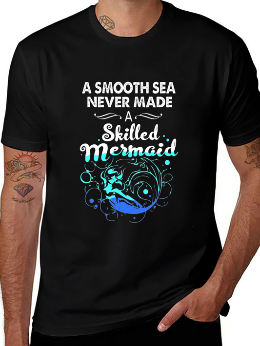 Skilled Mermaid Graphic T-Shirt - Motivational Tee