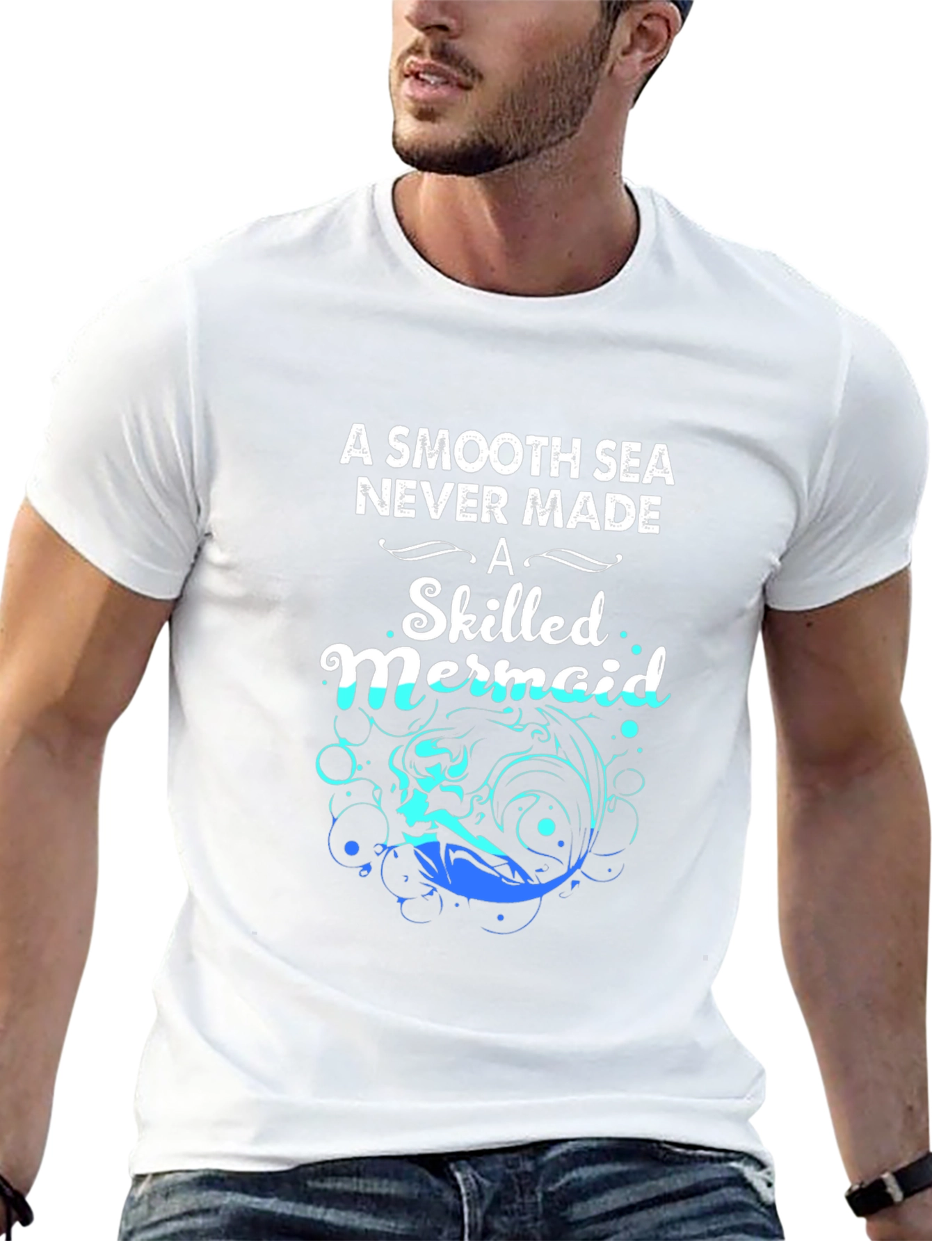 Skilled Mermaid Graphic T-Shirt - Motivational Tee