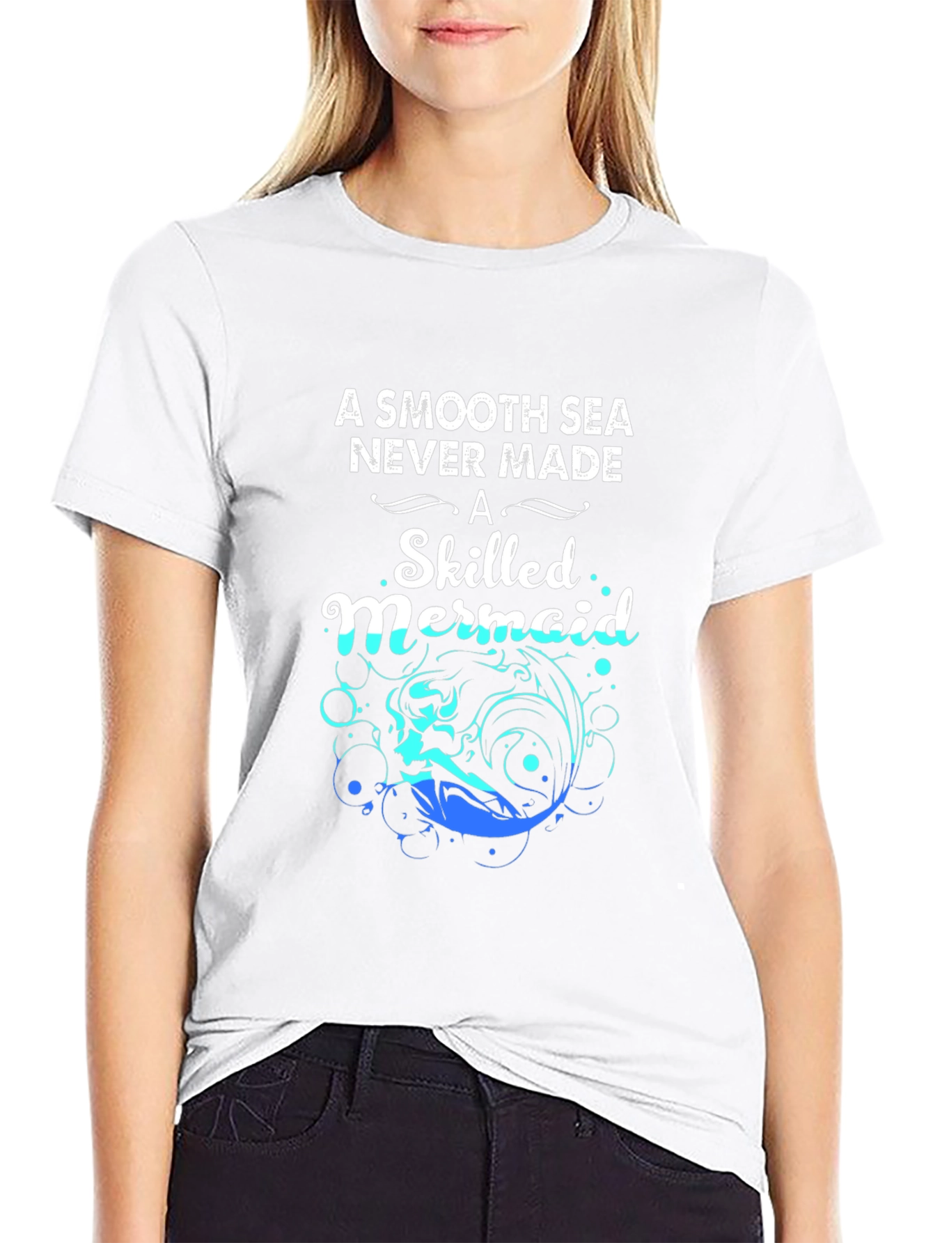 Skilled Mermaid Graphic T-Shirt - Motivational Tee