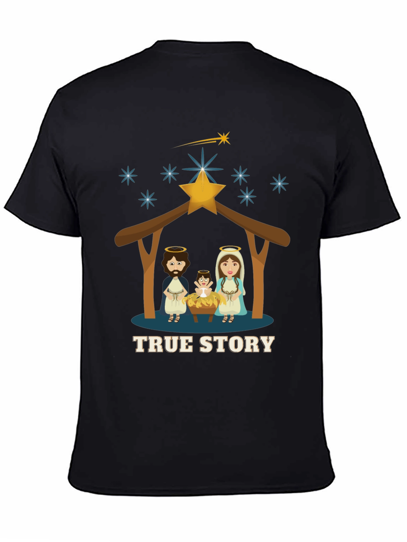 True Story Christmas T-Shirt - Nativity Scene Tee