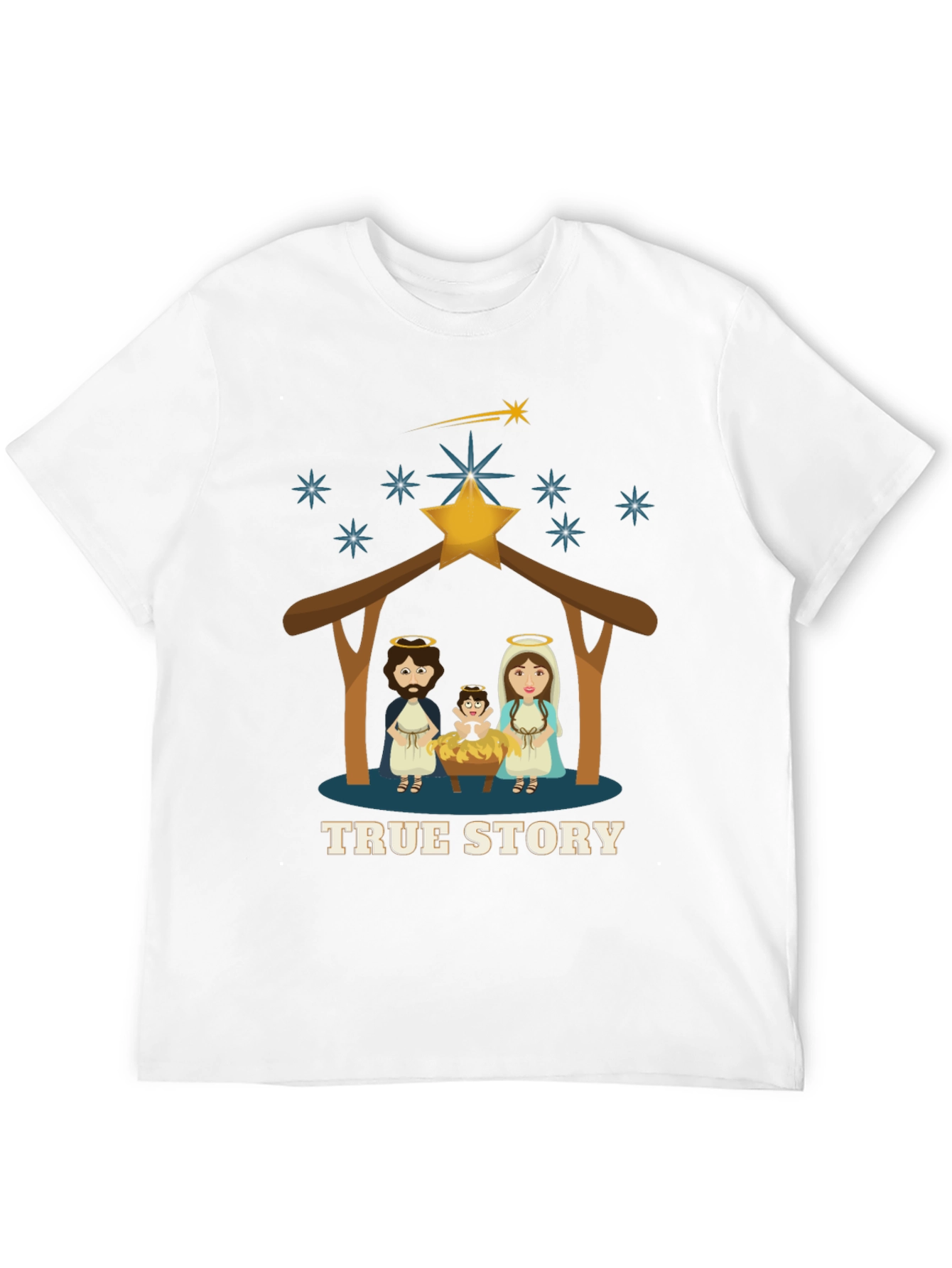 True Story Christmas T-Shirt - Nativity Scene Tee