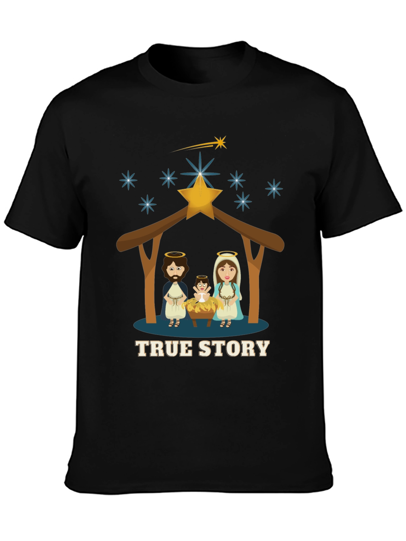 True Story Christmas T-Shirt - Nativity Scene Tee