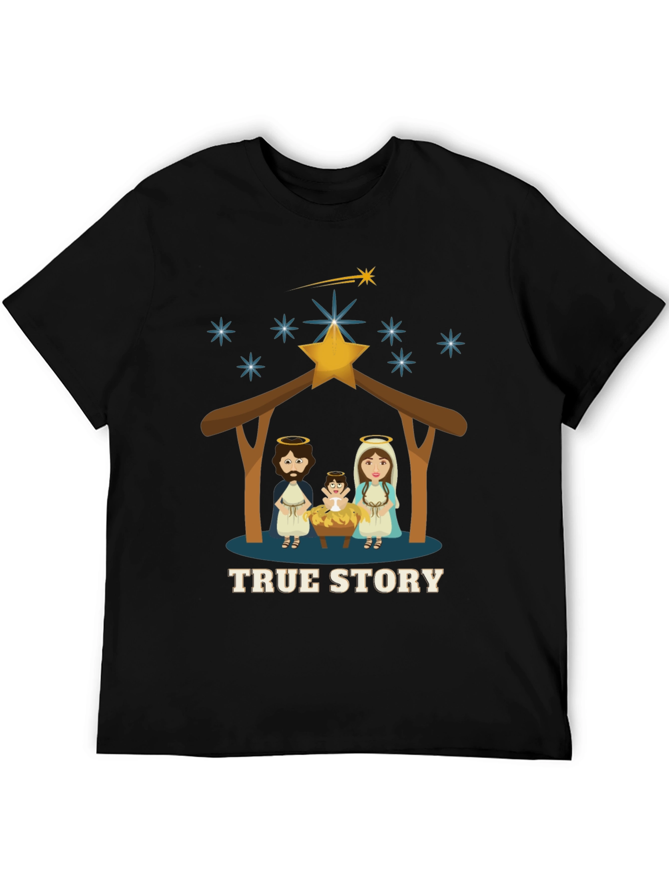 True Story Christmas T-Shirt - Nativity Scene Tee
