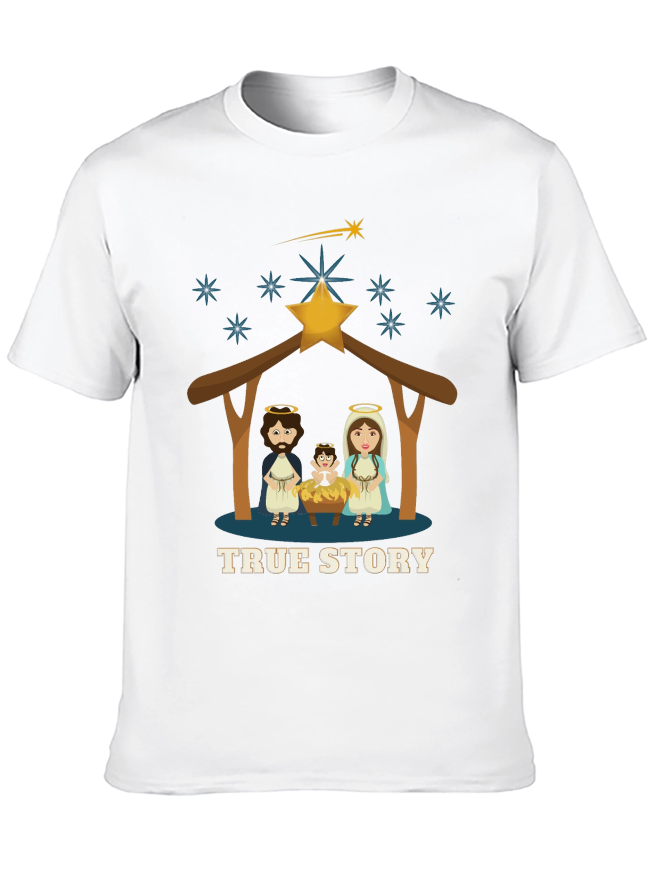 True Story Christmas T-Shirt - Nativity Scene Tee