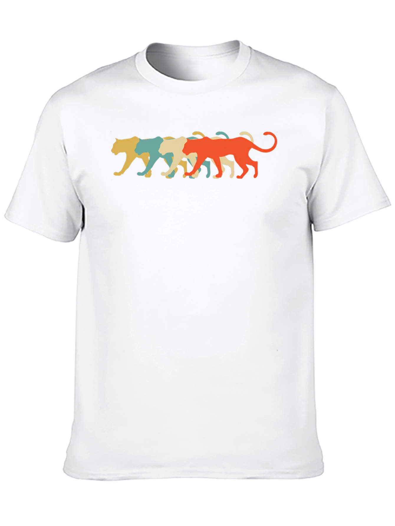 Retro Panther Graphic Tee - Cool Casual Style