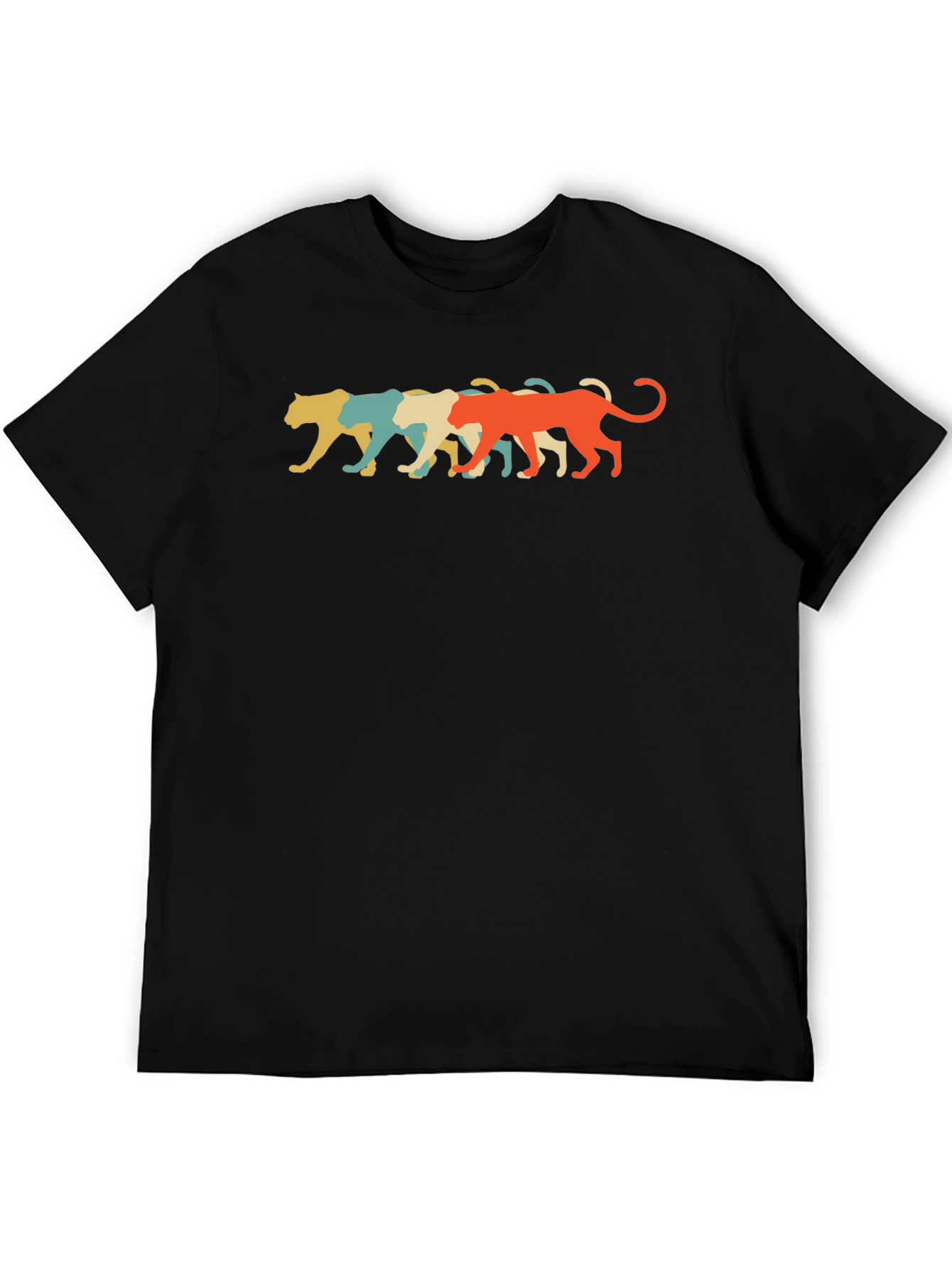 Retro Panther Graphic Tee - Cool Casual Style