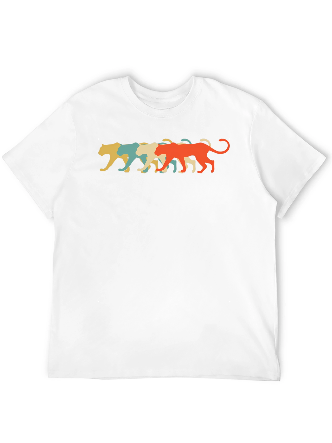 Retro Panther Graphic Tee - Cool Casual Style