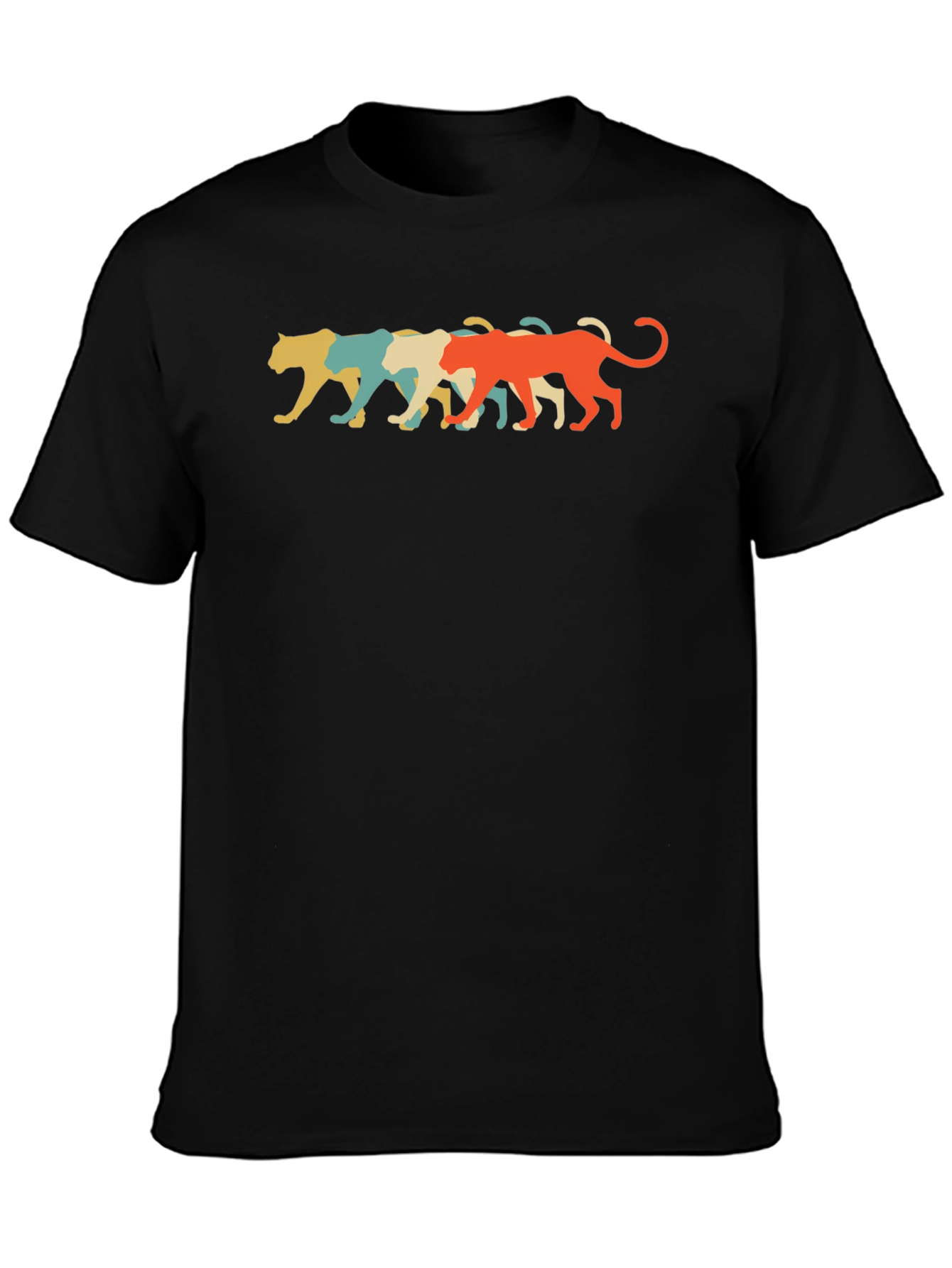Retro Panther Graphic Tee - Cool Casual Style