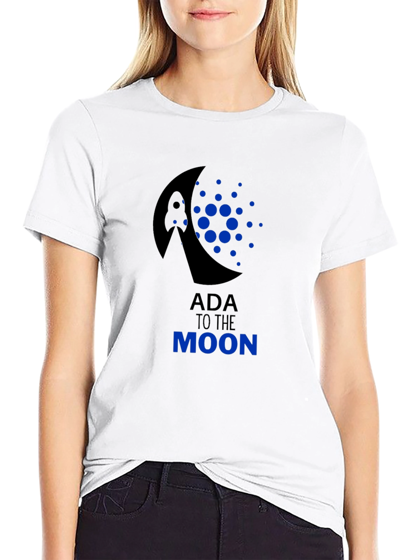 ADA To The Moon Black T-Shirt