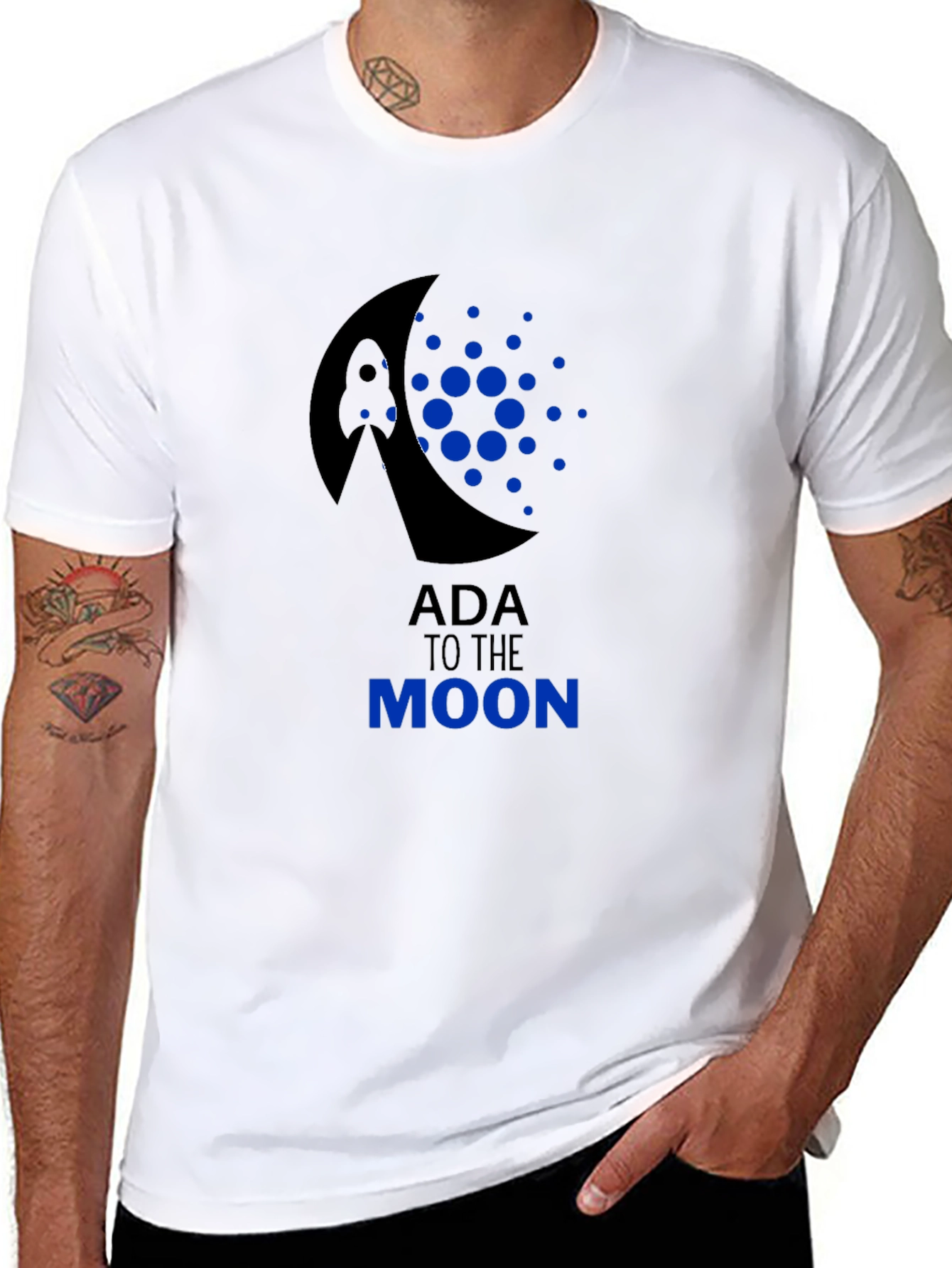 ADA To The Moon Black T-Shirt