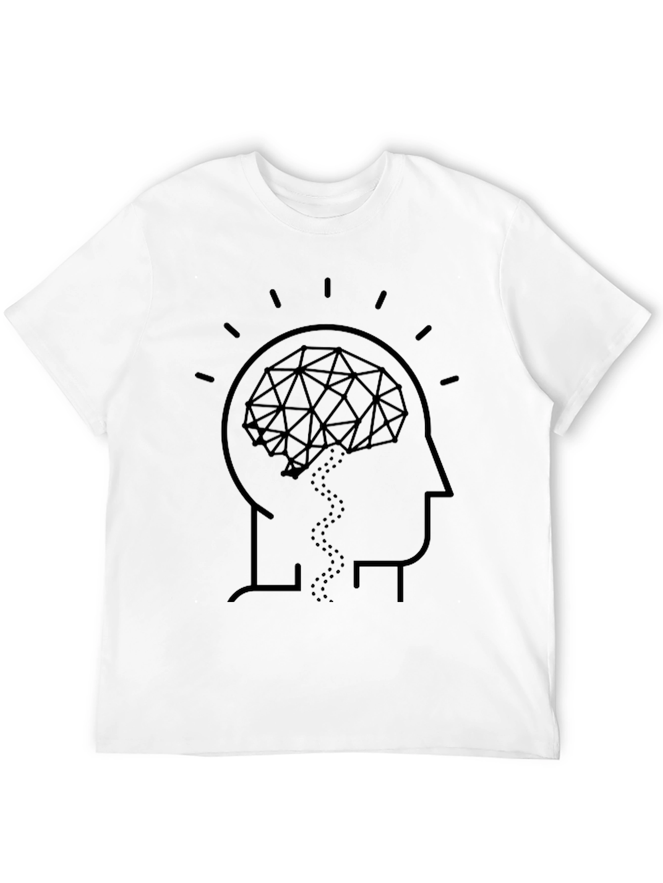 Brain Power T-Shirt - Abstract Thinker Tee
