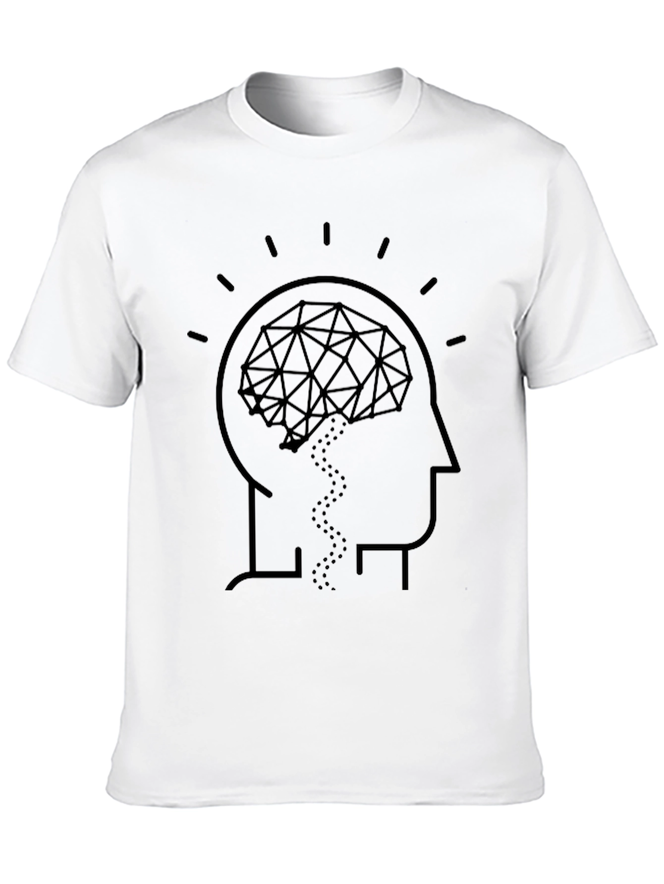 Brain Power T-Shirt - Abstract Thinker Tee