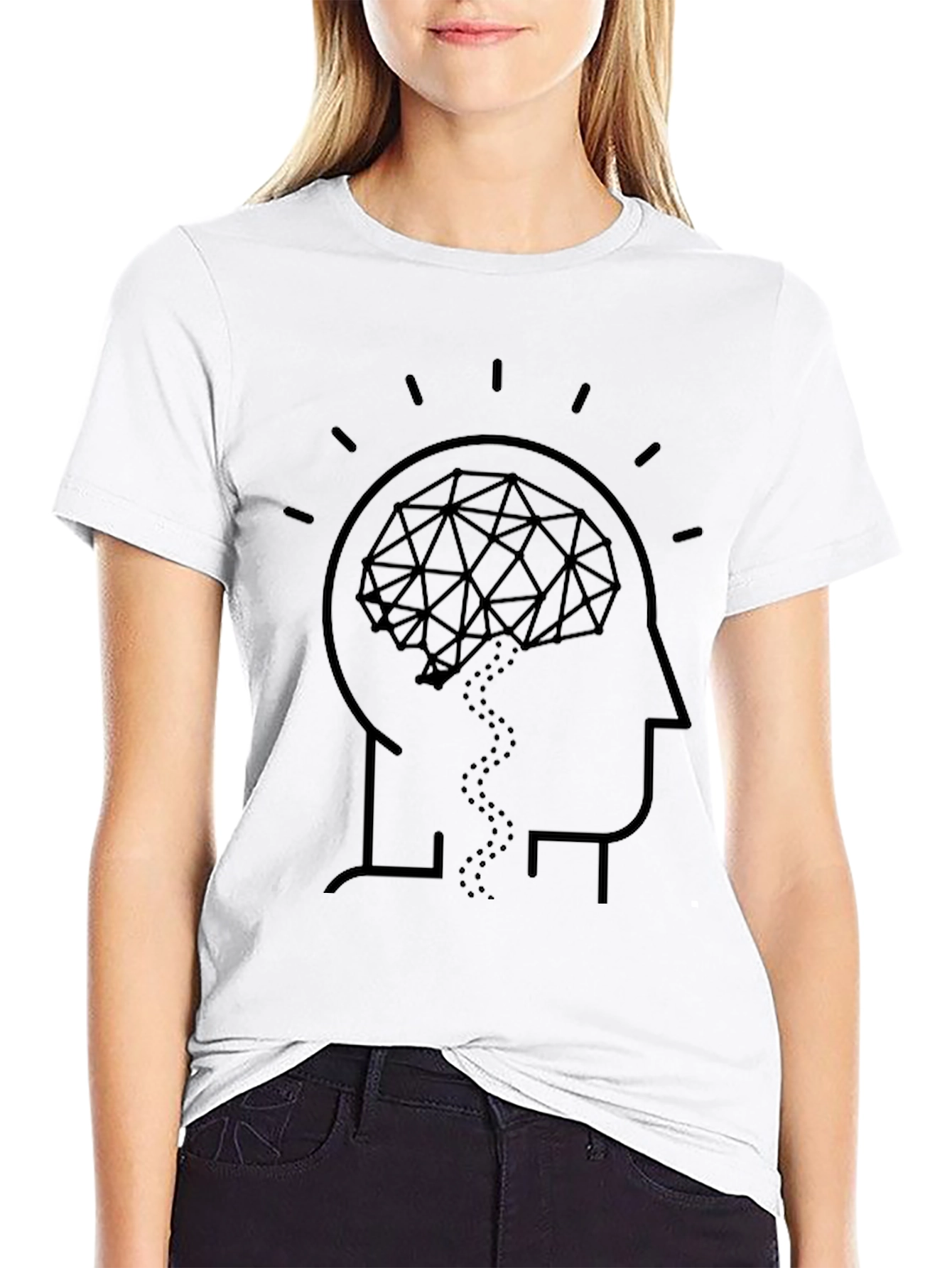 Brain Power T-Shirt - Abstract Thinker Tee