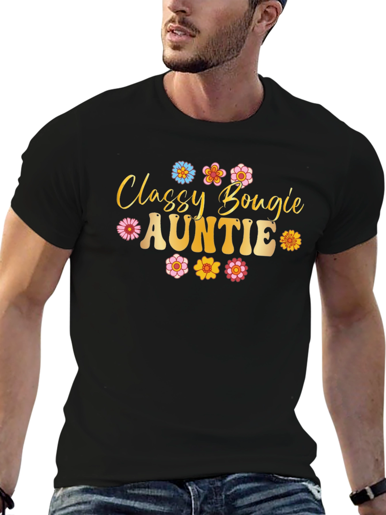 Classy Bougie Auntie Black T-Shirt
