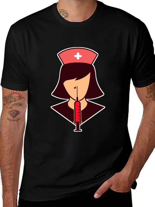 Nurse Syringe T-Shirt: Stylish Graphic Tee