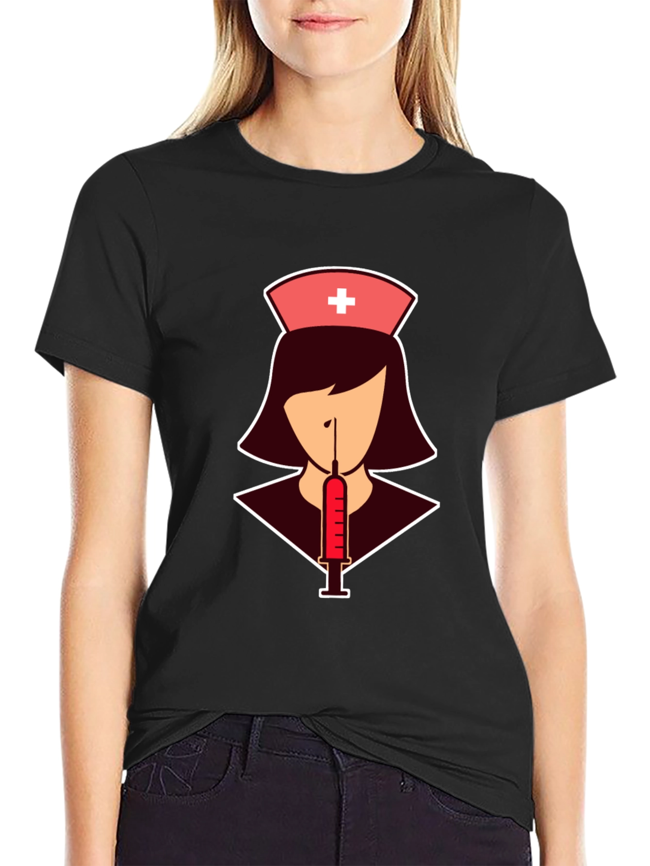 Nurse Syringe T-Shirt: Stylish Graphic Tee