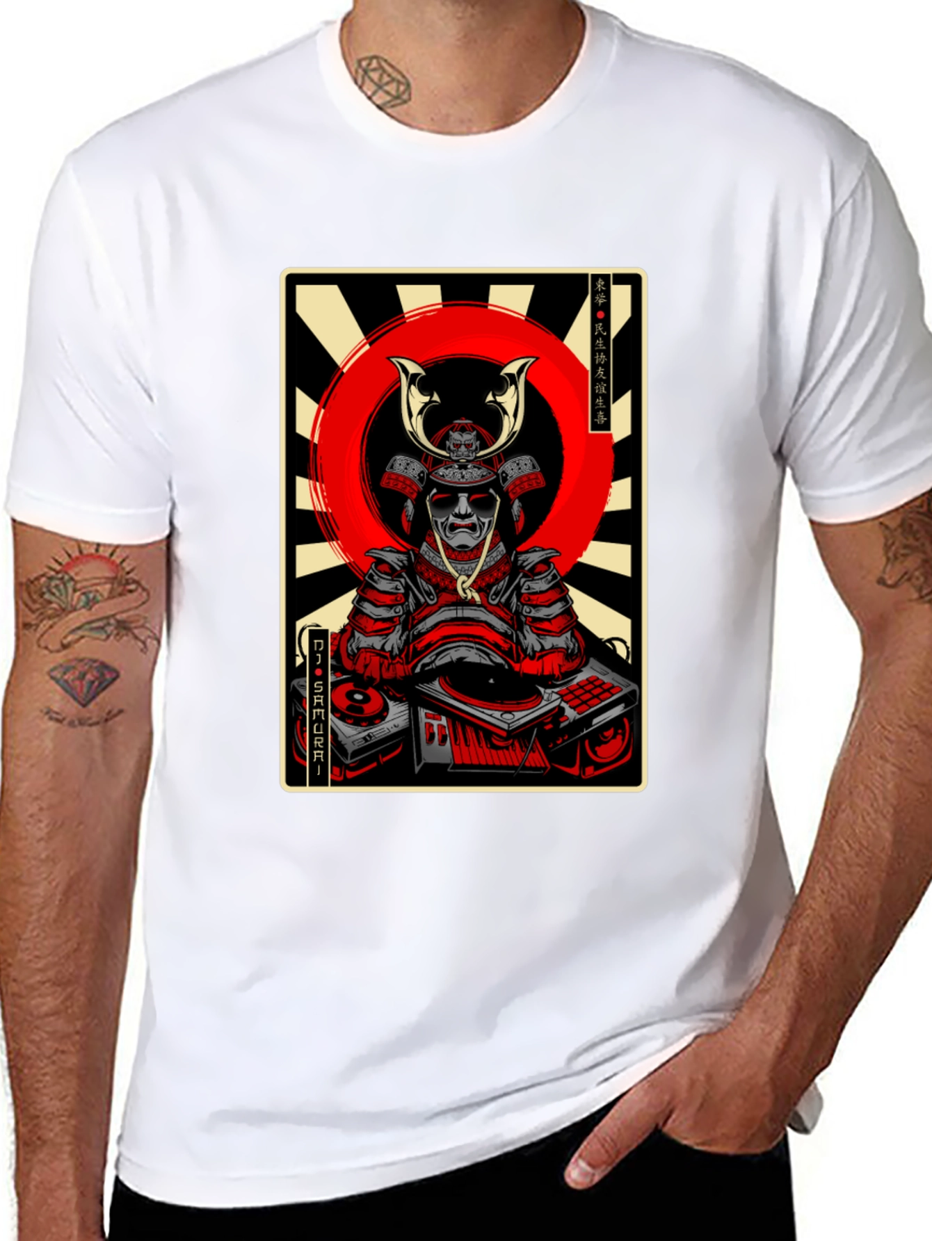 DJ Samurai Graphic Tee - Black