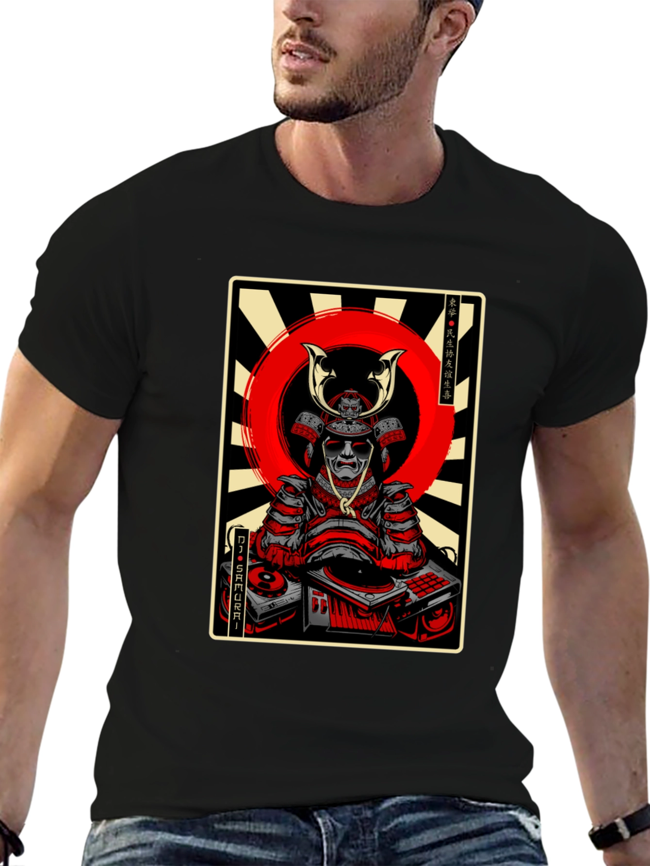 DJ Samurai Graphic Tee - Black