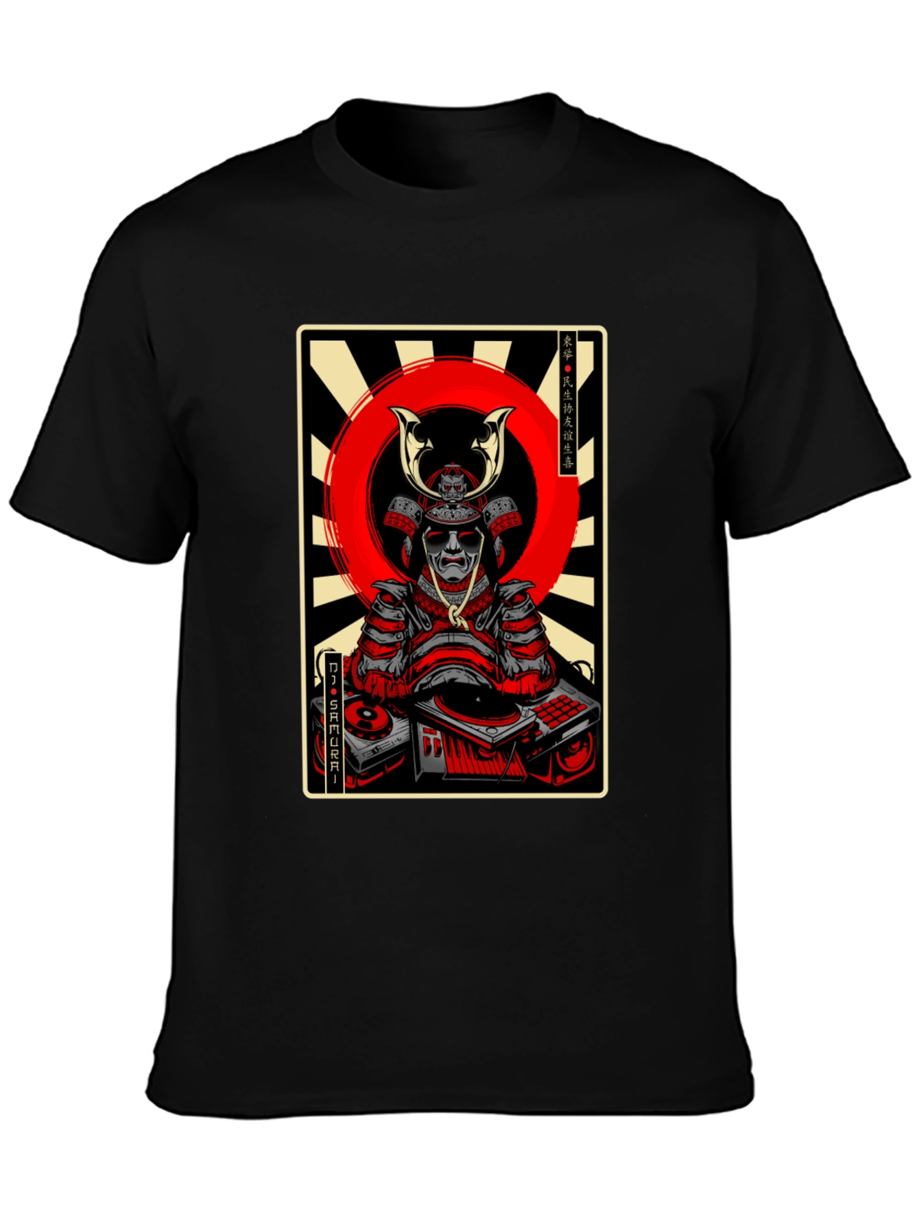 DJ Samurai Graphic Tee - Black