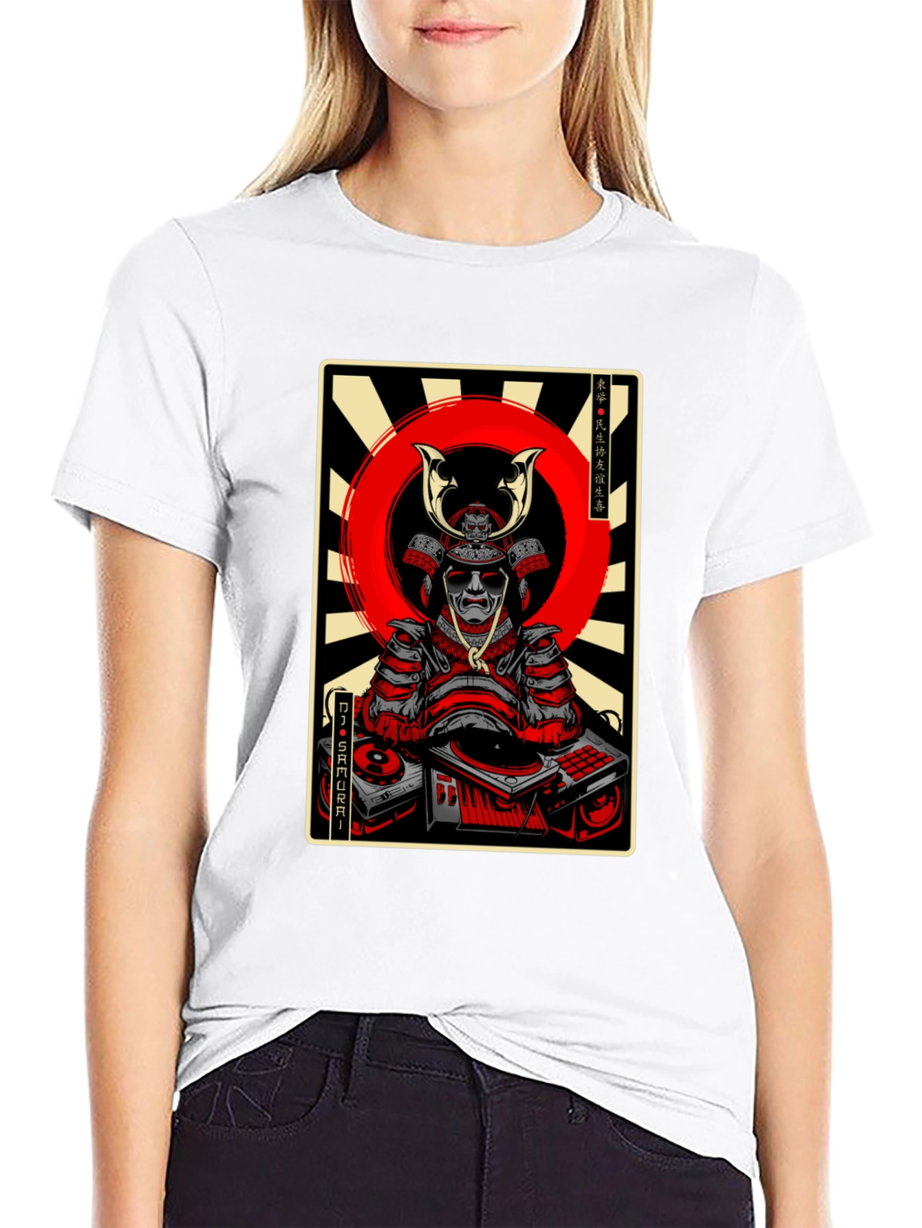 DJ Samurai Graphic Tee - Black