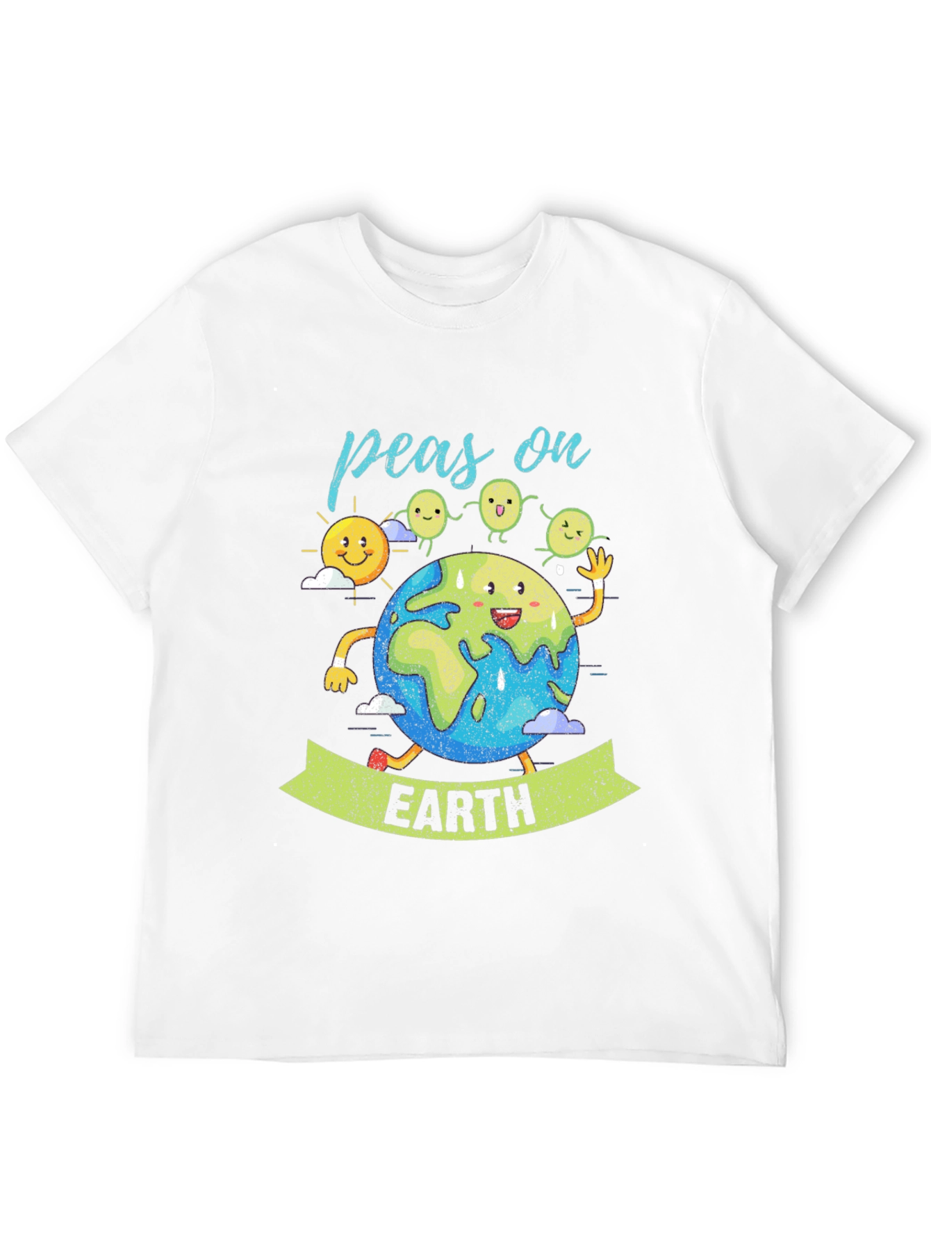 Peas on Earth Graphic T-Shirt - Eco-Friendly Design
