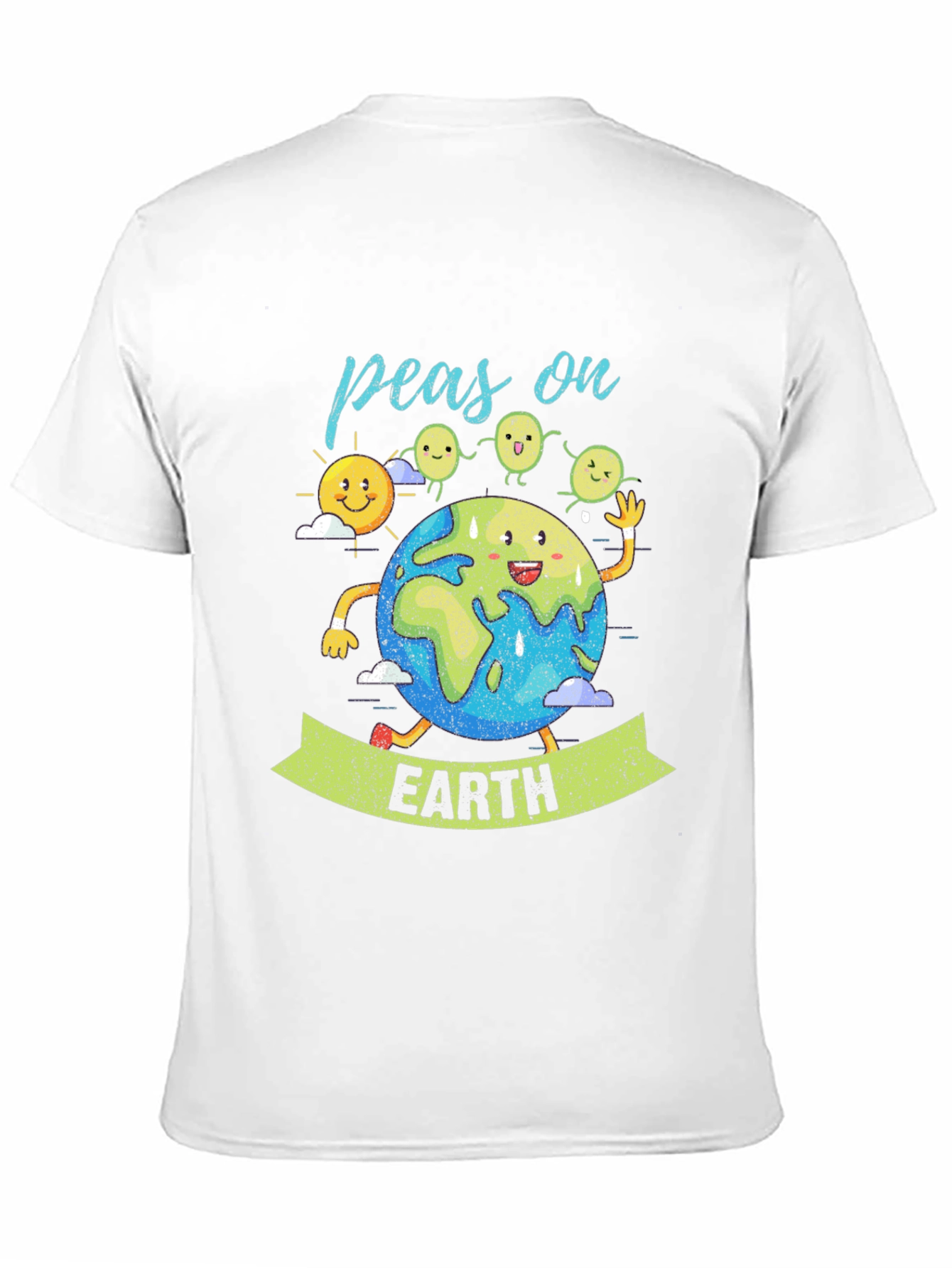 Peas on Earth Graphic T-Shirt - Eco-Friendly Design