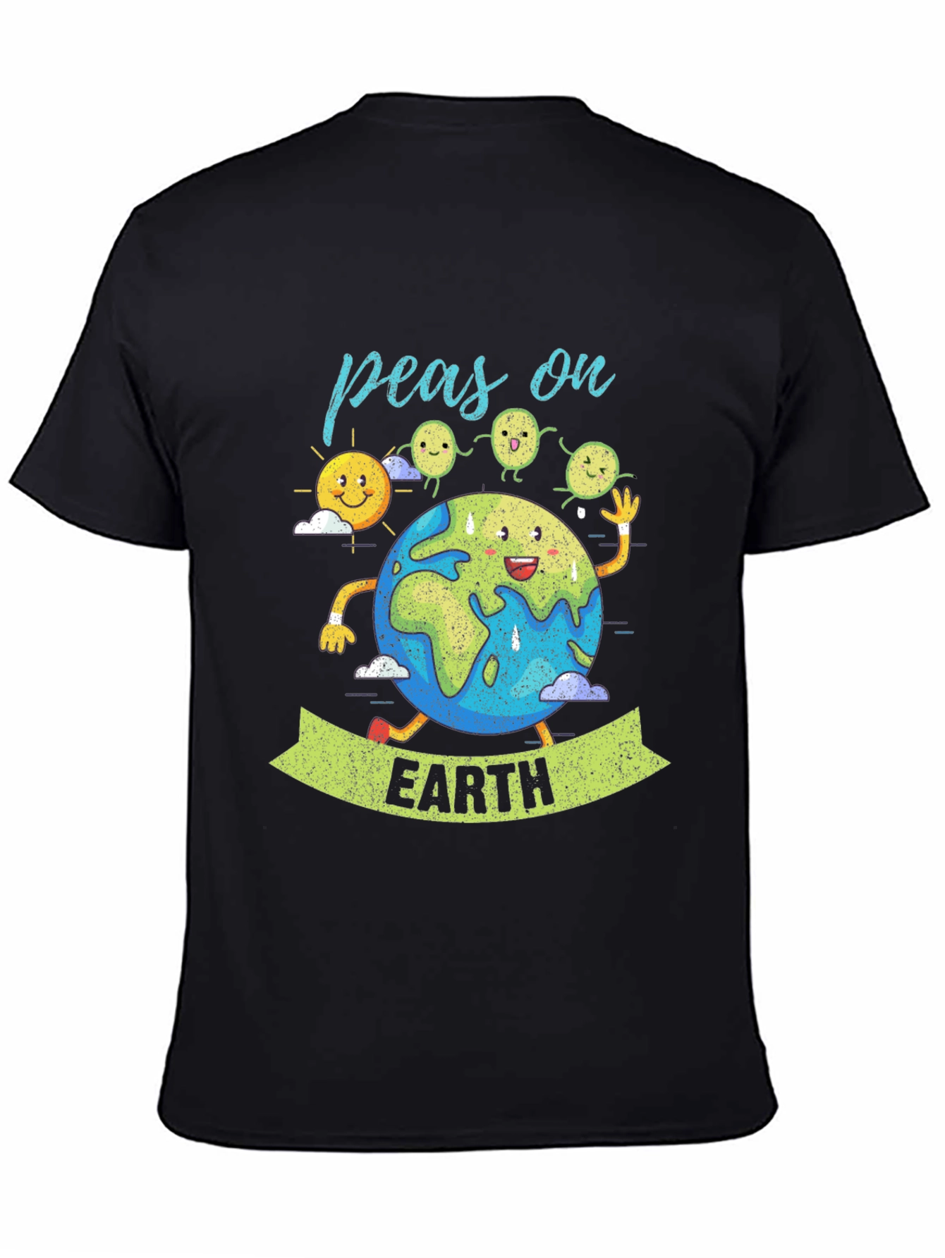 Peas on Earth Graphic T-Shirt - Eco-Friendly Design