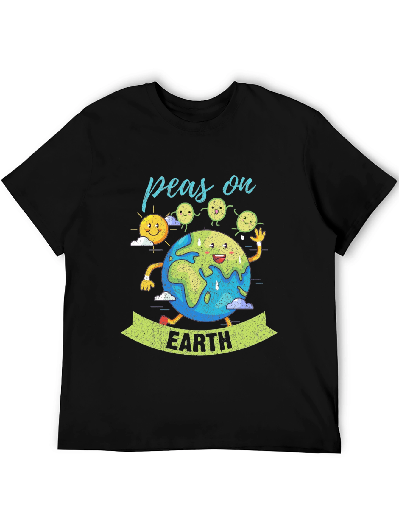 Peas on Earth Graphic T-Shirt - Eco-Friendly Design