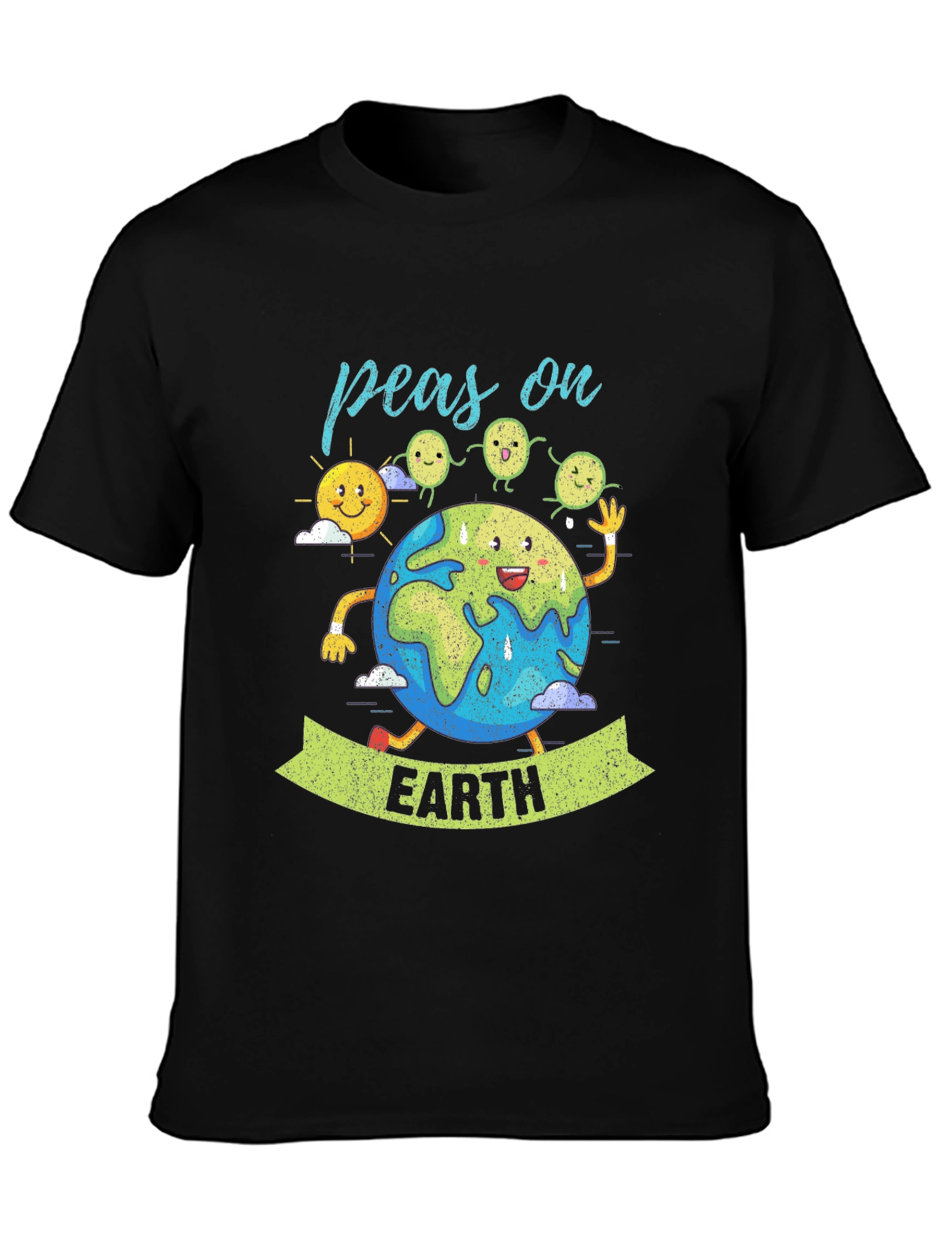 Peas on Earth Graphic T-Shirt - Eco-Friendly Design