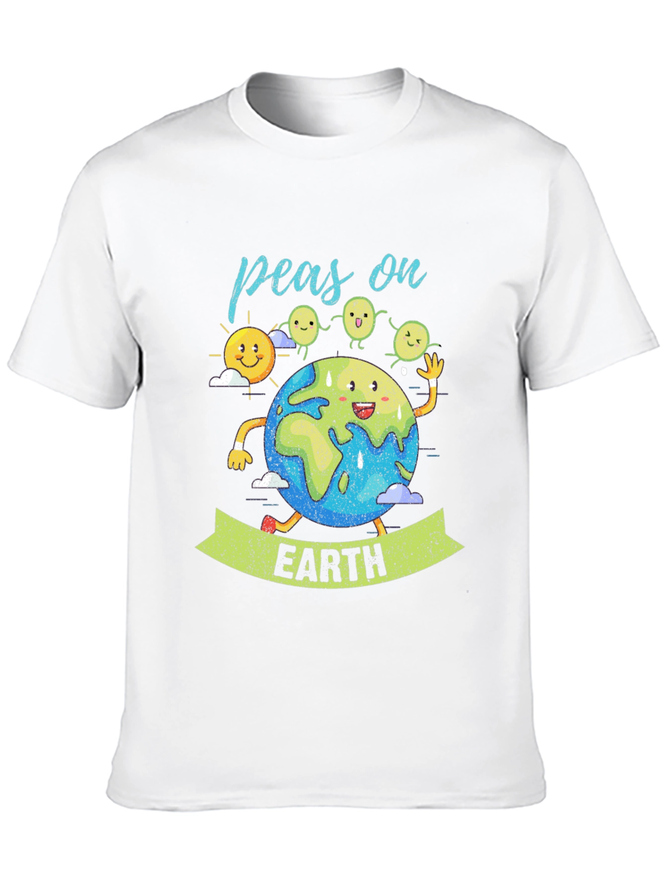 Peas on Earth Graphic T-Shirt - Eco-Friendly Design