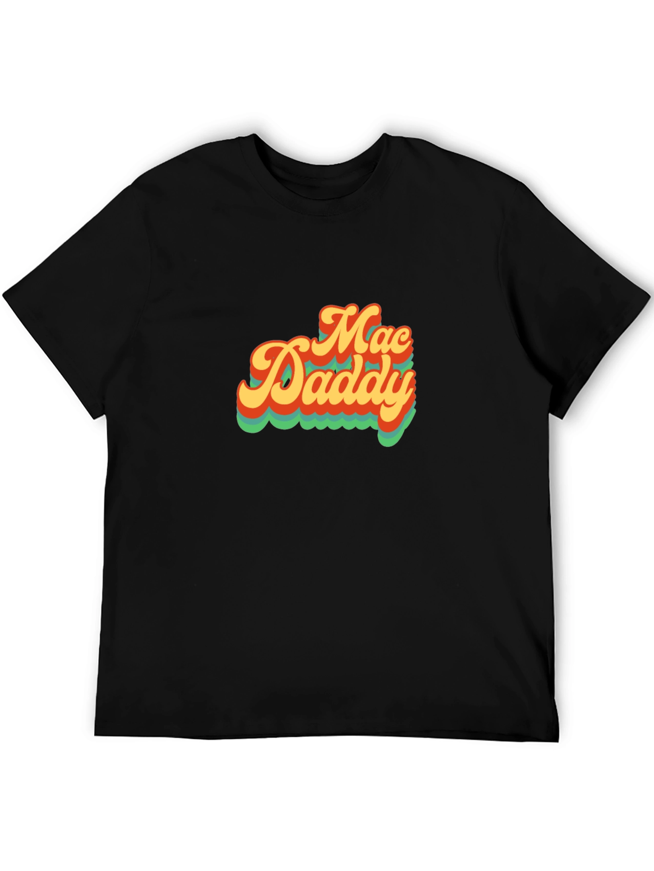 Mac Daddy Retro Style Graphic Tee - Black