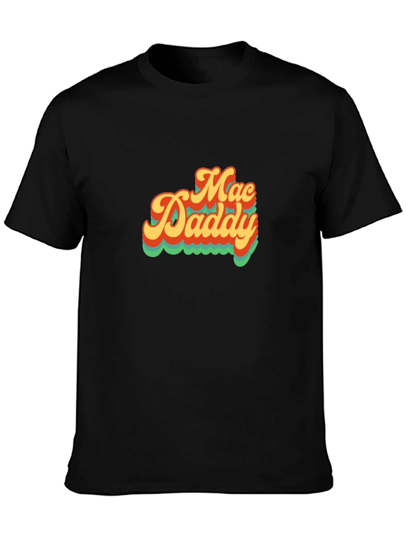 Mac Daddy Retro Style Graphic Tee - Black