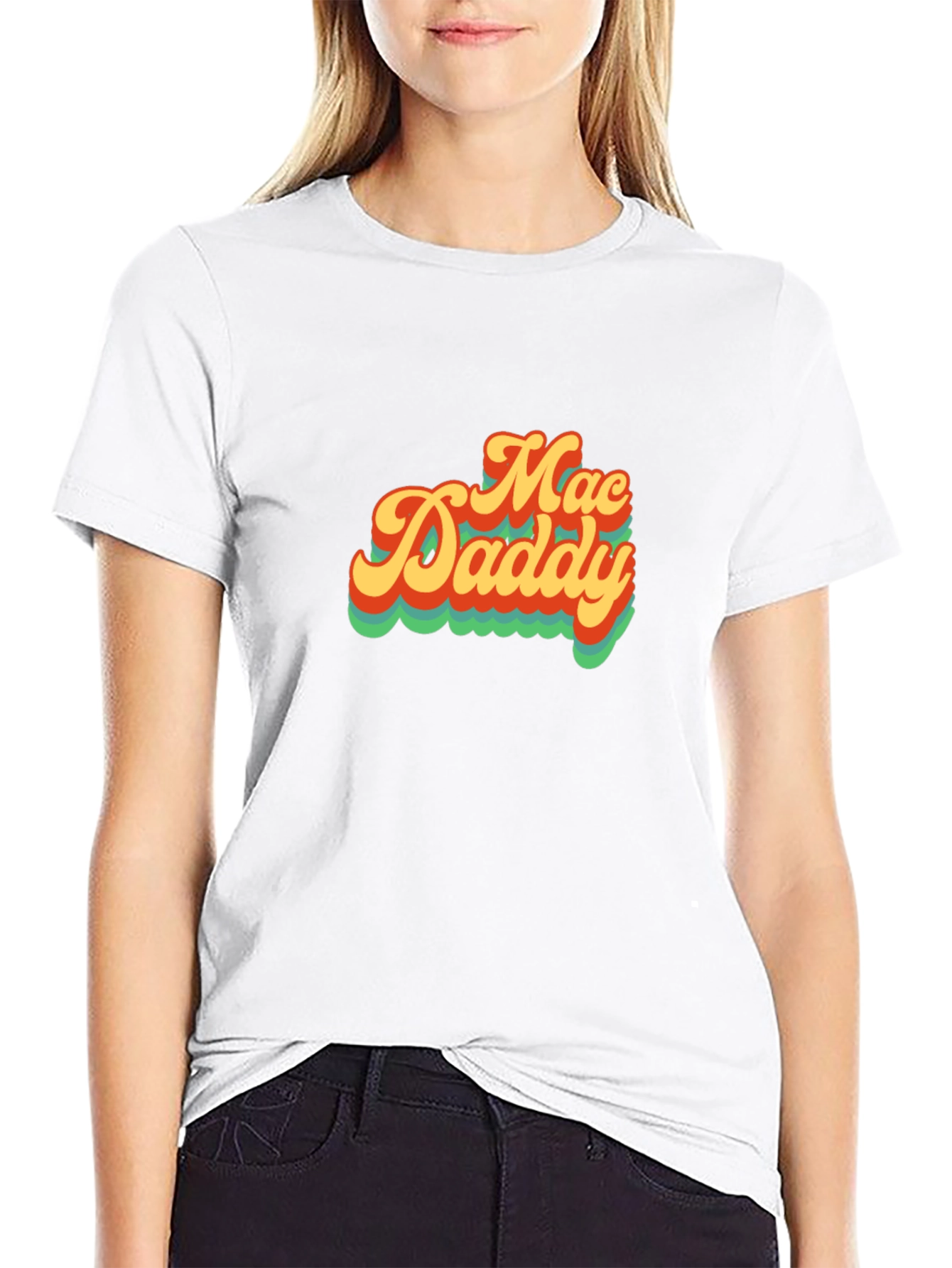 Mac Daddy Retro Style Graphic Tee - Black