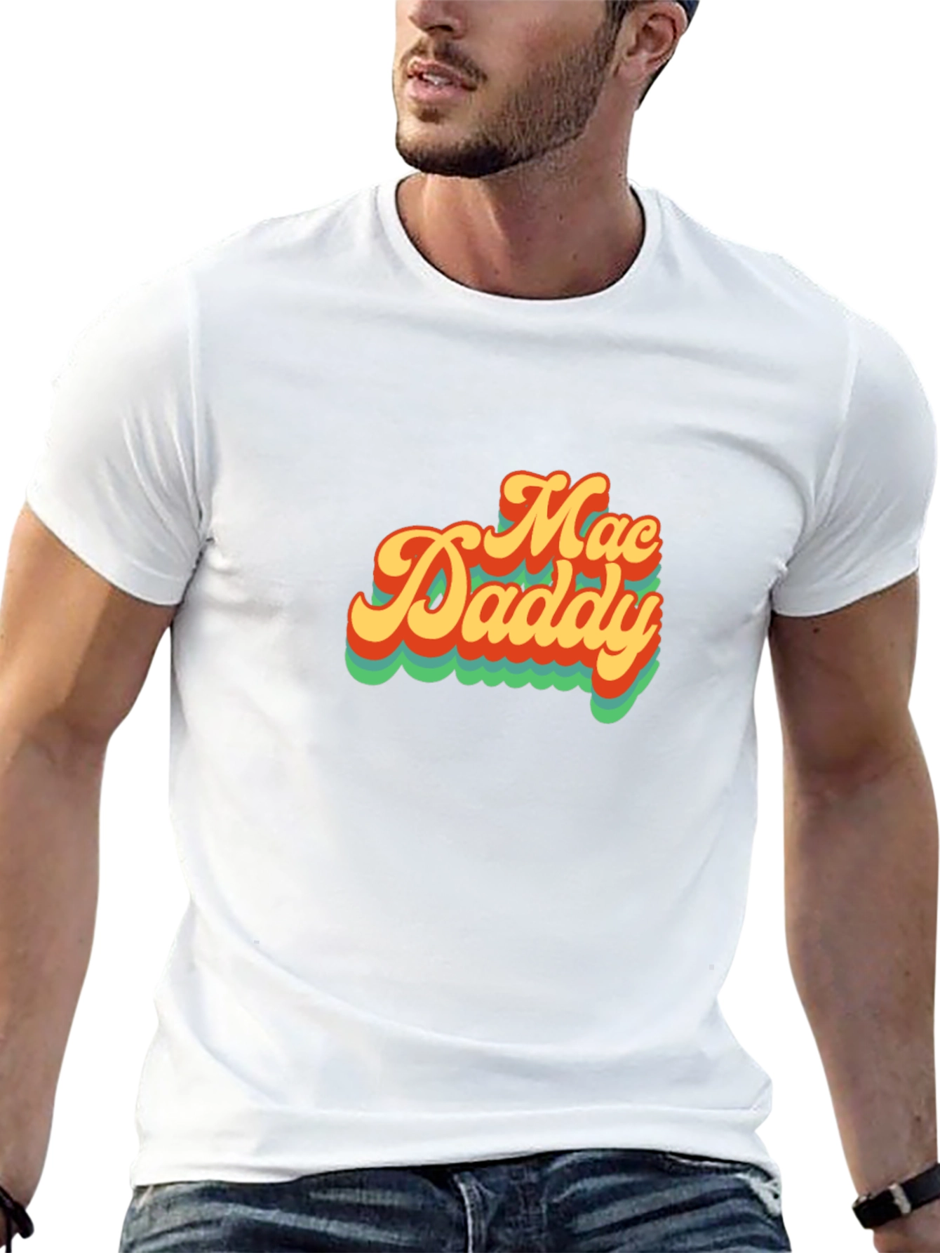 Mac Daddy Retro Style Graphic Tee - Black