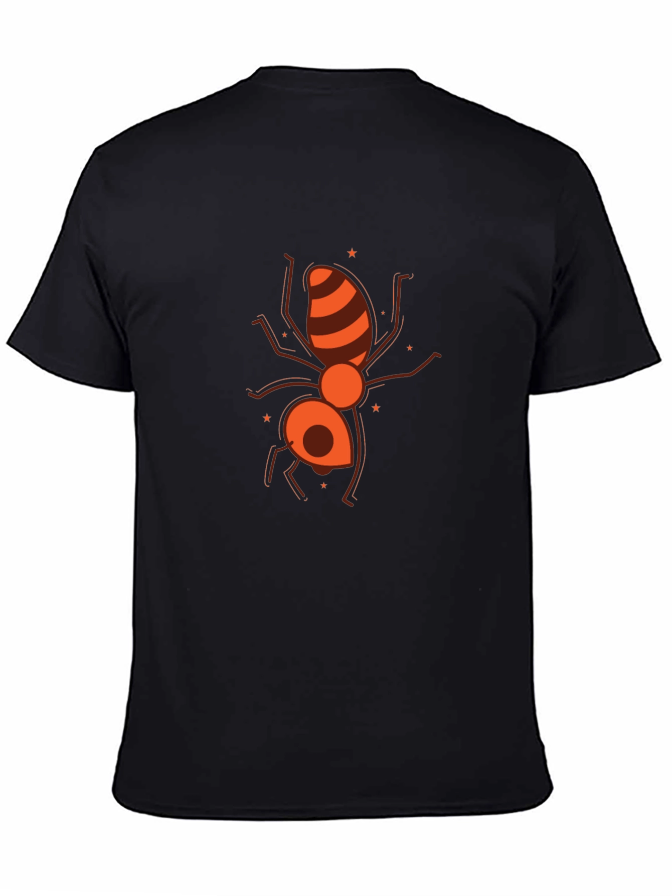 Ant Graphic Black T-Shirt - Unique Insect Design
