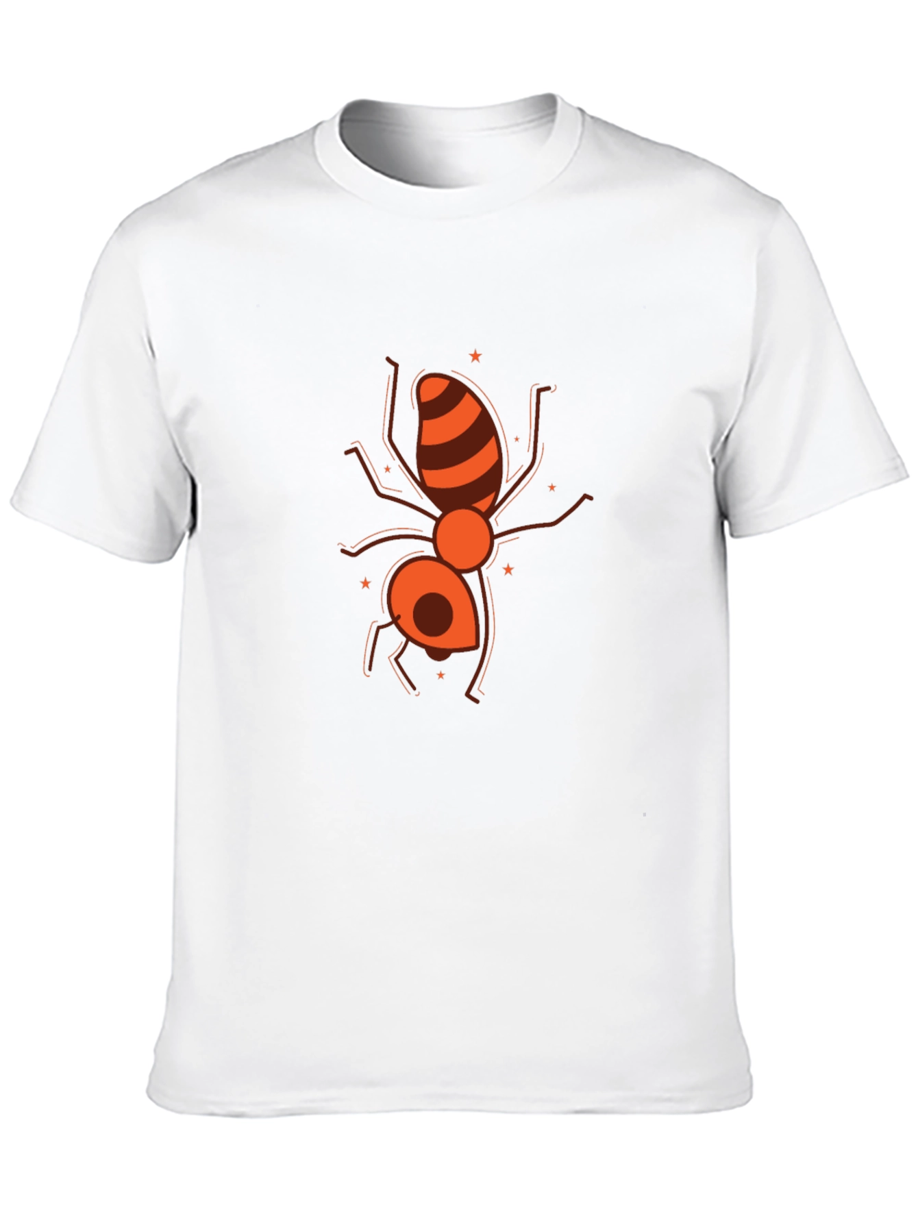 Ant Graphic Black T-Shirt - Unique Insect Design