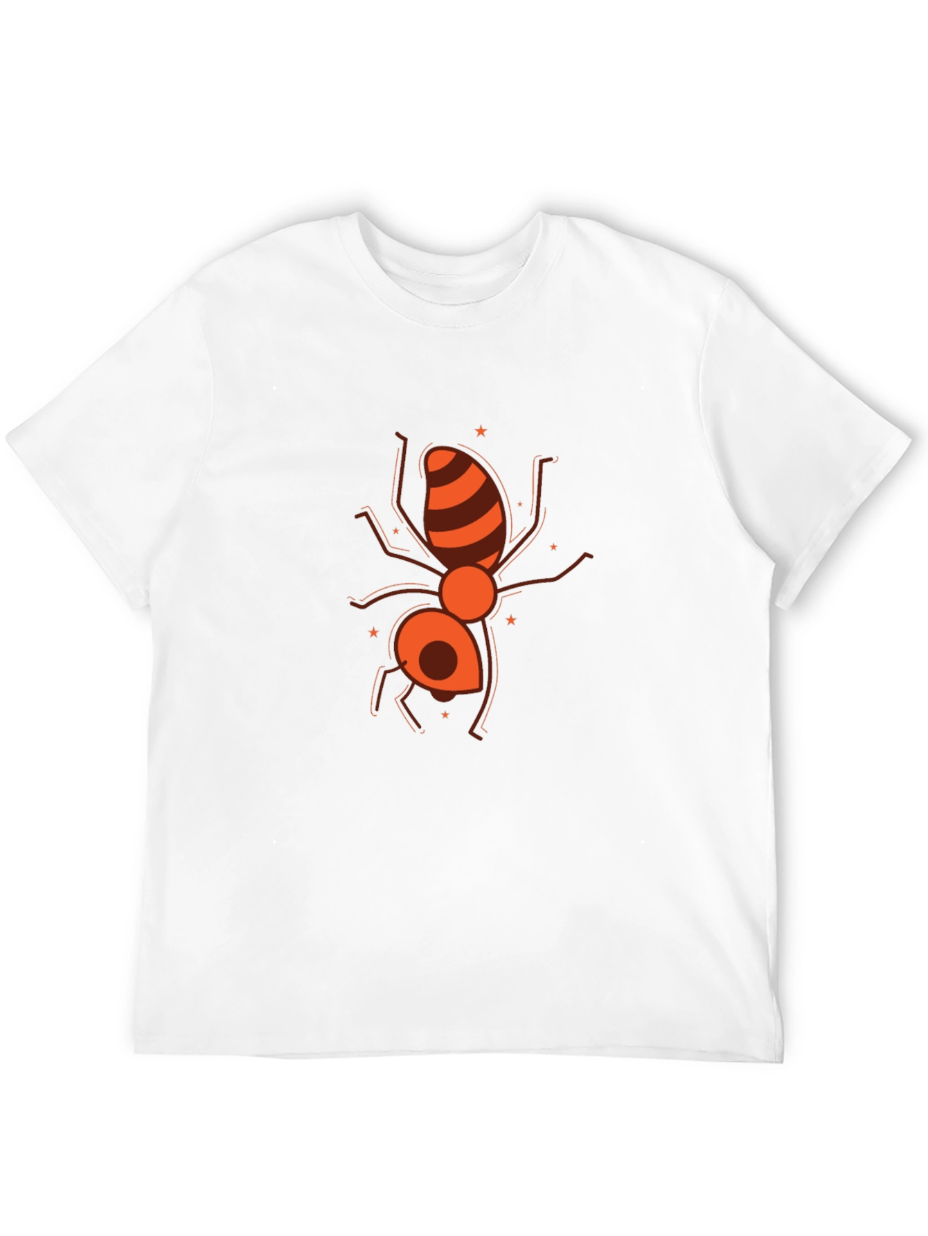Ant Graphic Black T-Shirt - Unique Insect Design
