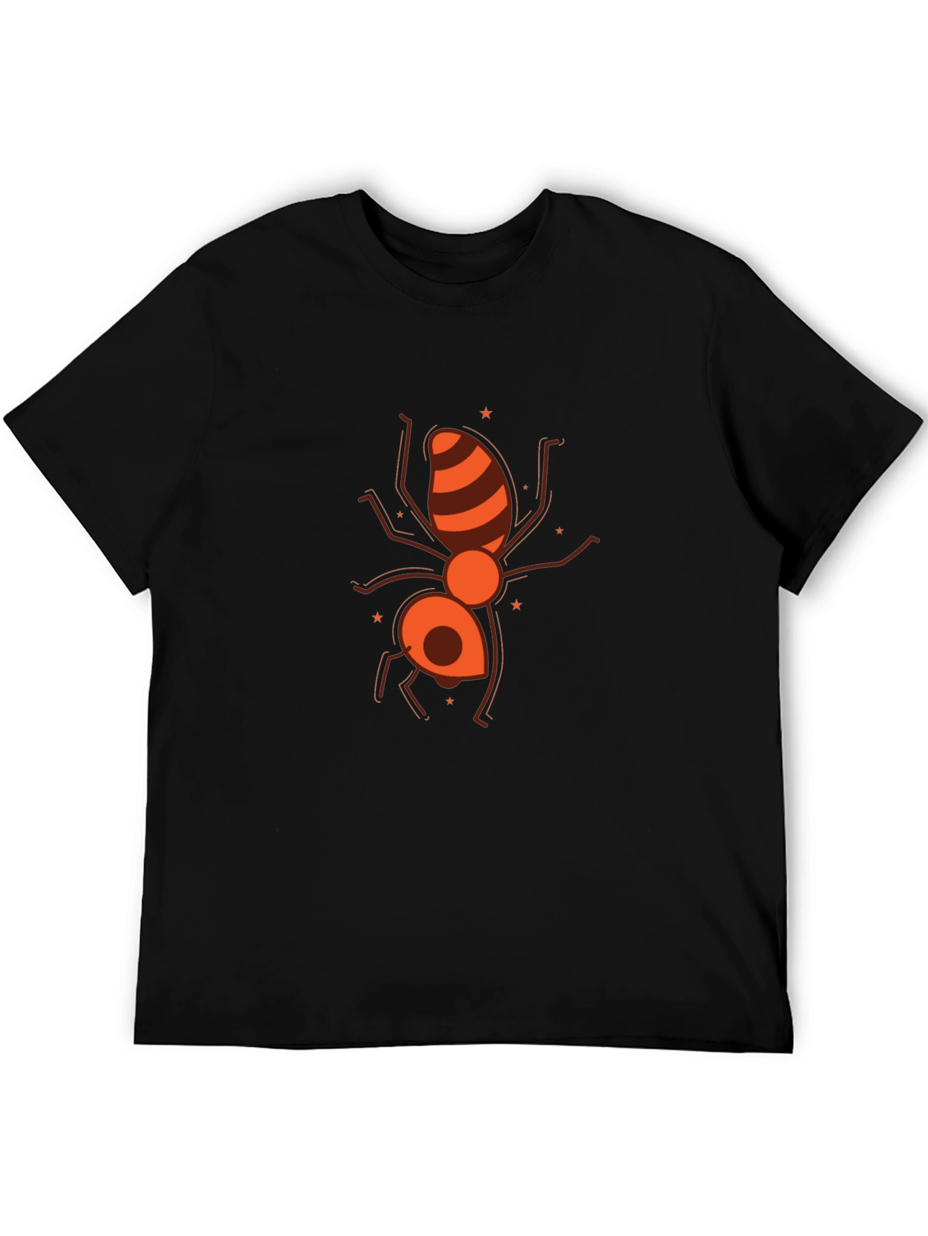 Ant Graphic Black T-Shirt - Unique Insect Design