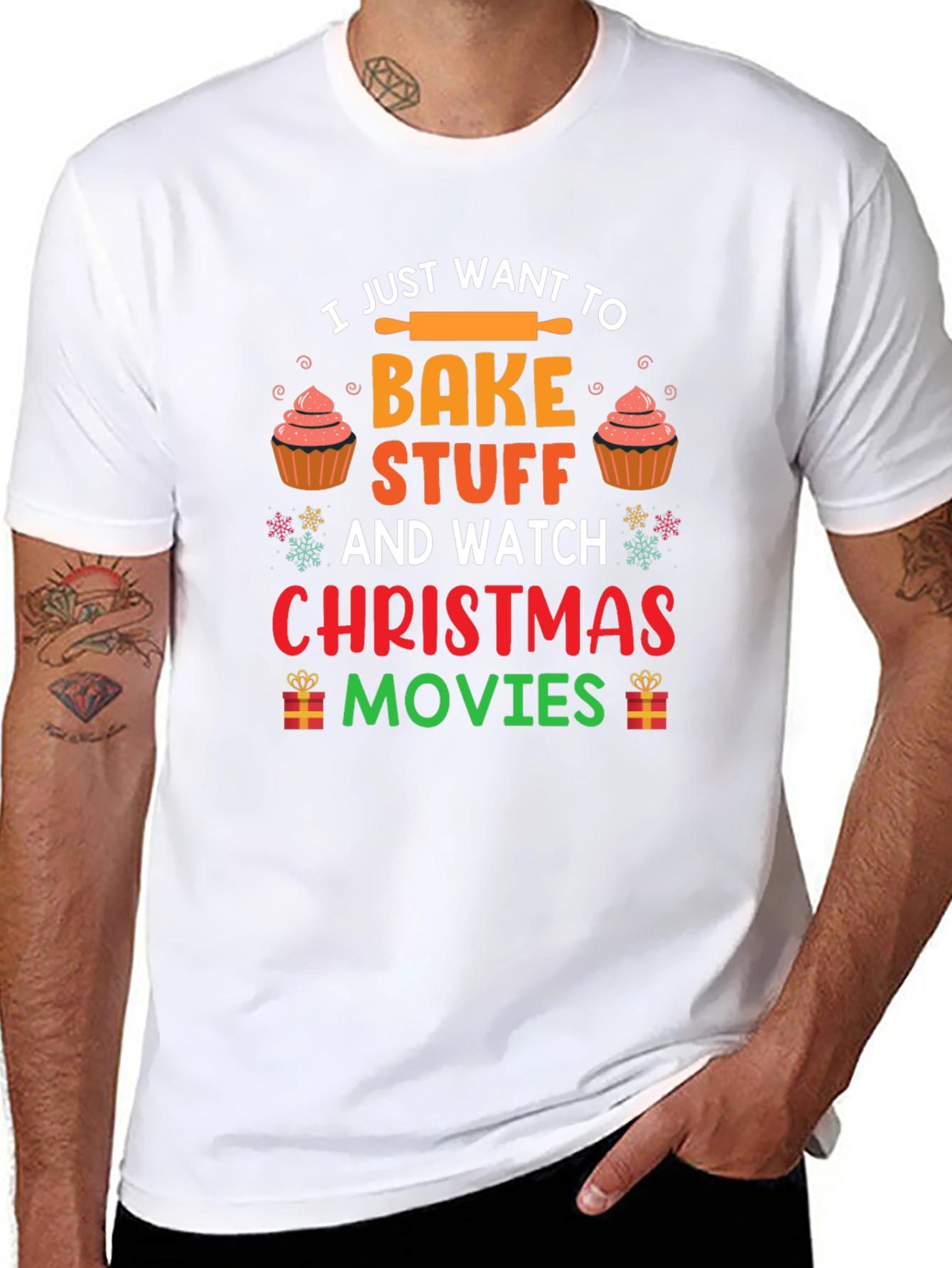 Bake Stuff & Watch Christmas Movies T-Shirt