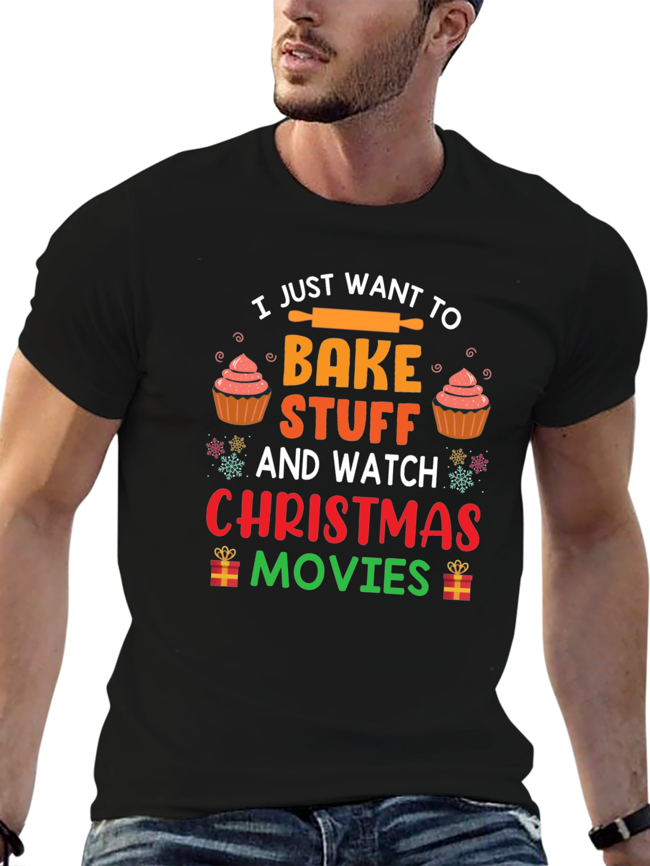 Bake Stuff & Watch Christmas Movies T-Shirt