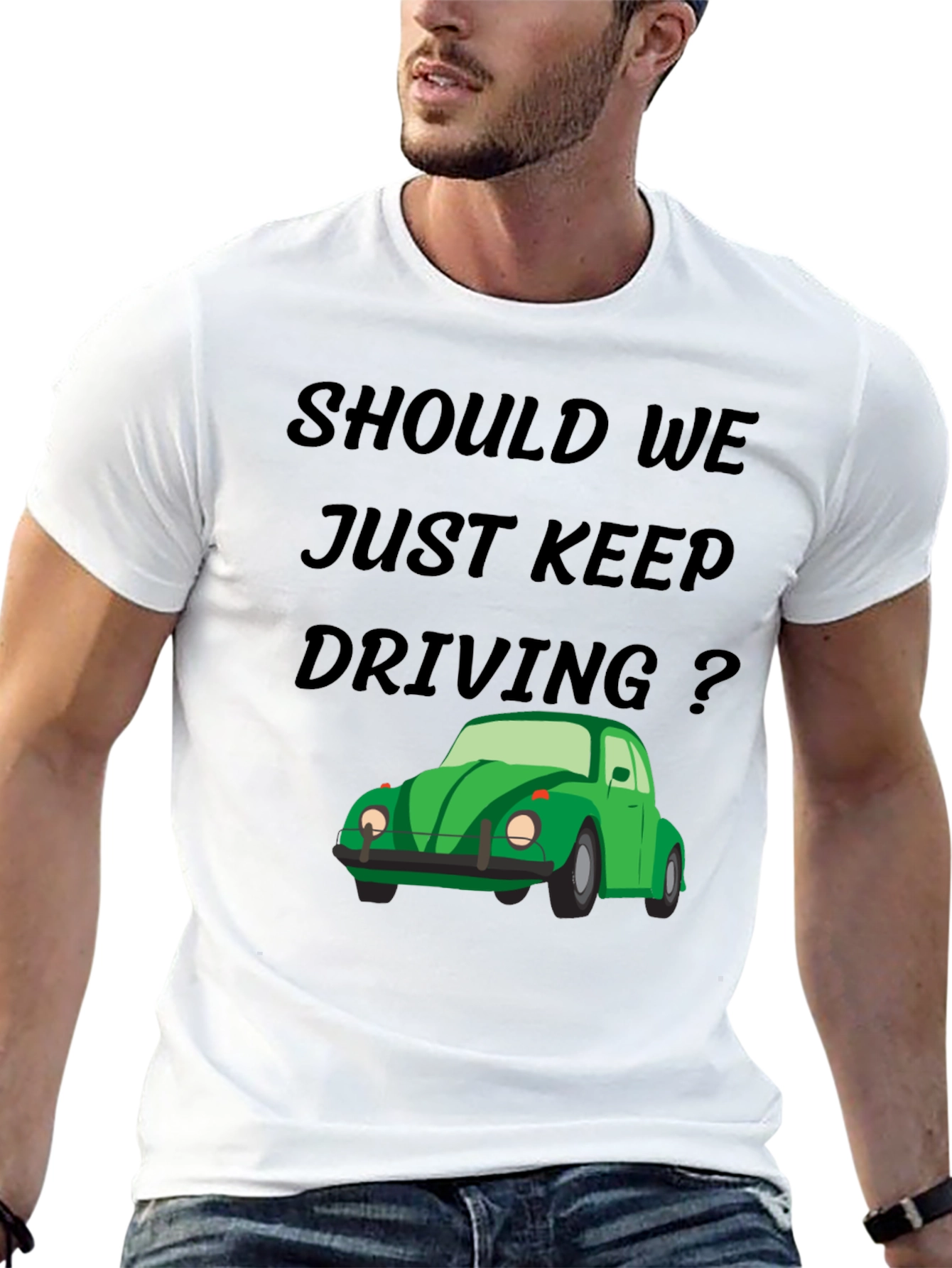 Should We Keep Driving Black Tee
