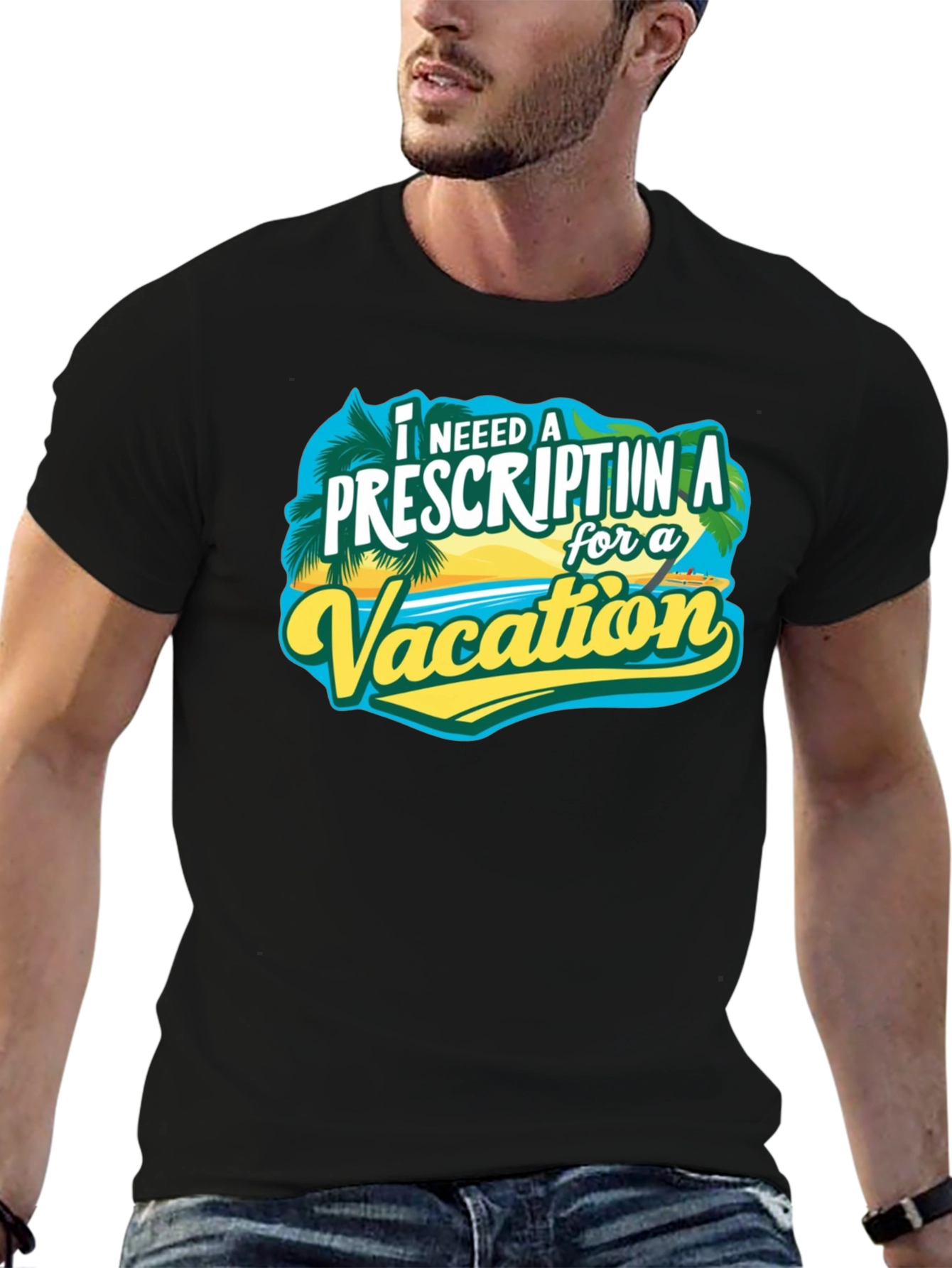 Vacation Prescription Black T-Shirt