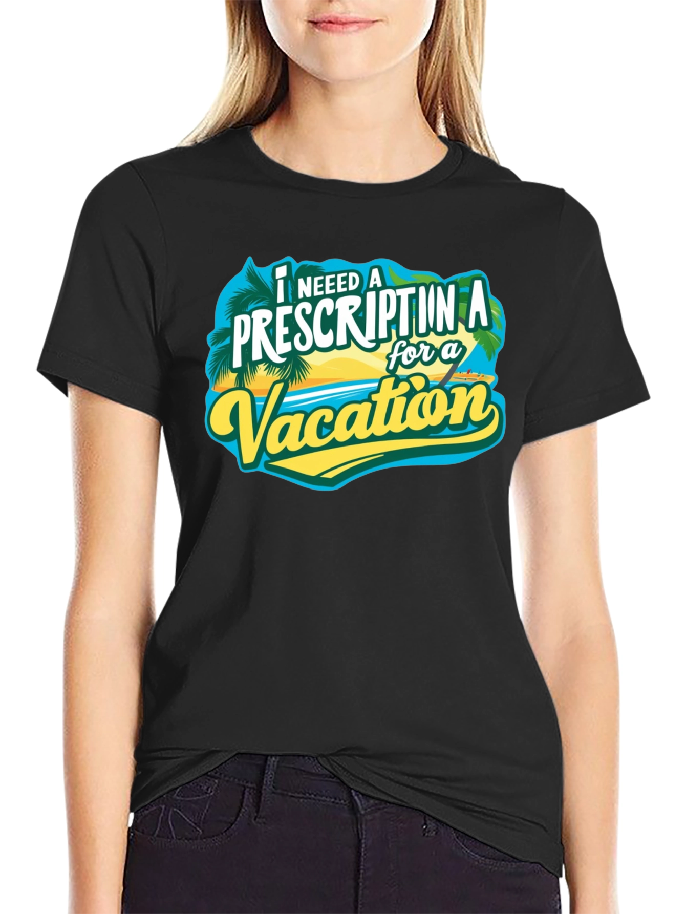 Vacation Prescription Black T-Shirt