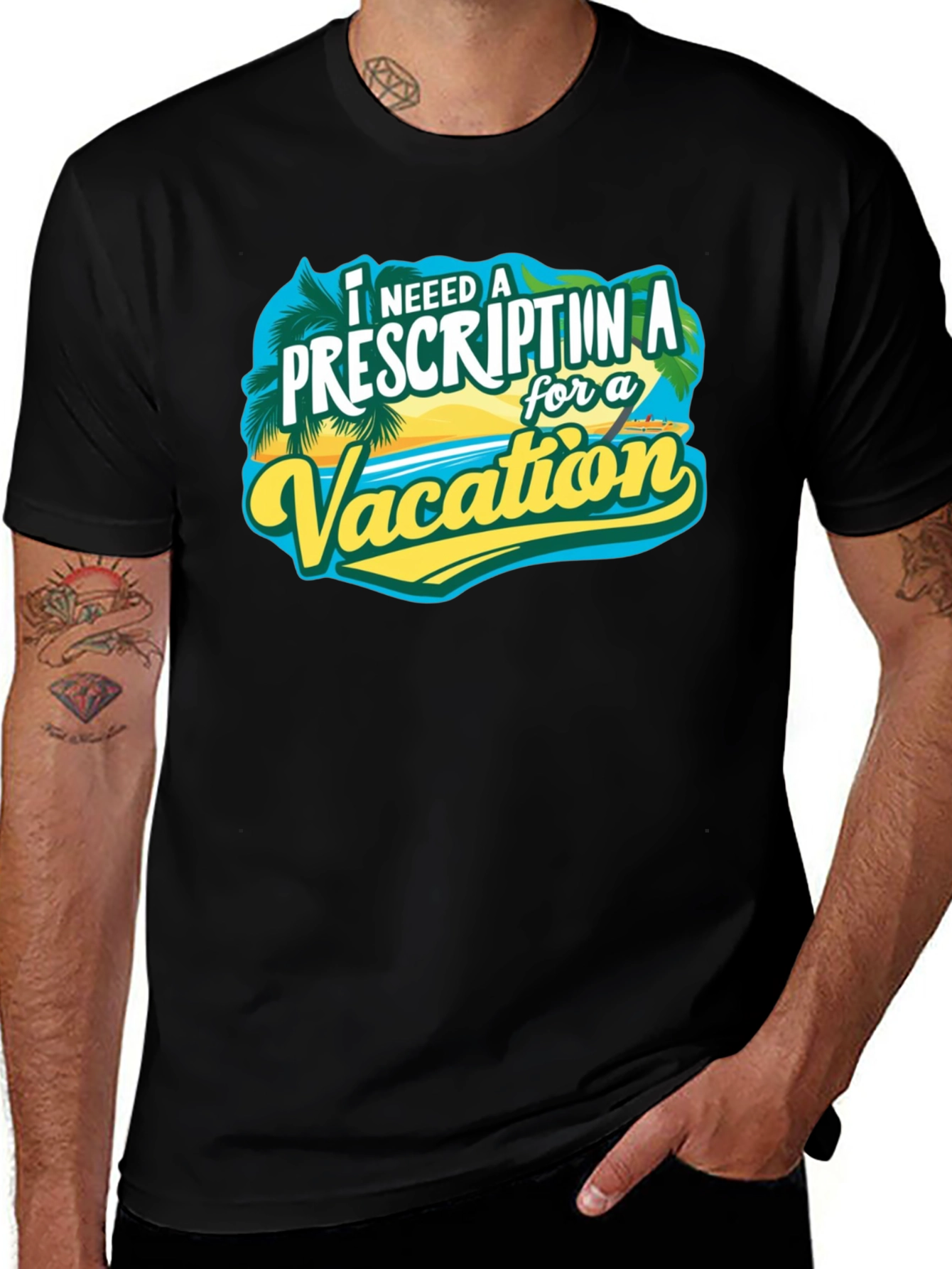 Vacation Prescription Black T-Shirt