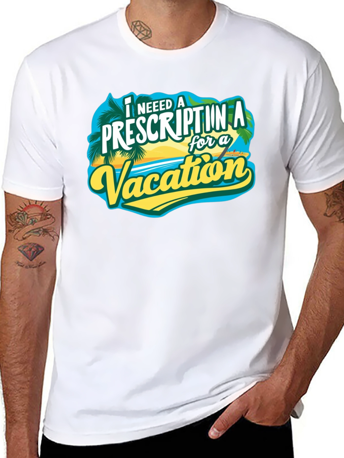 Vacation Prescription Black T-Shirt